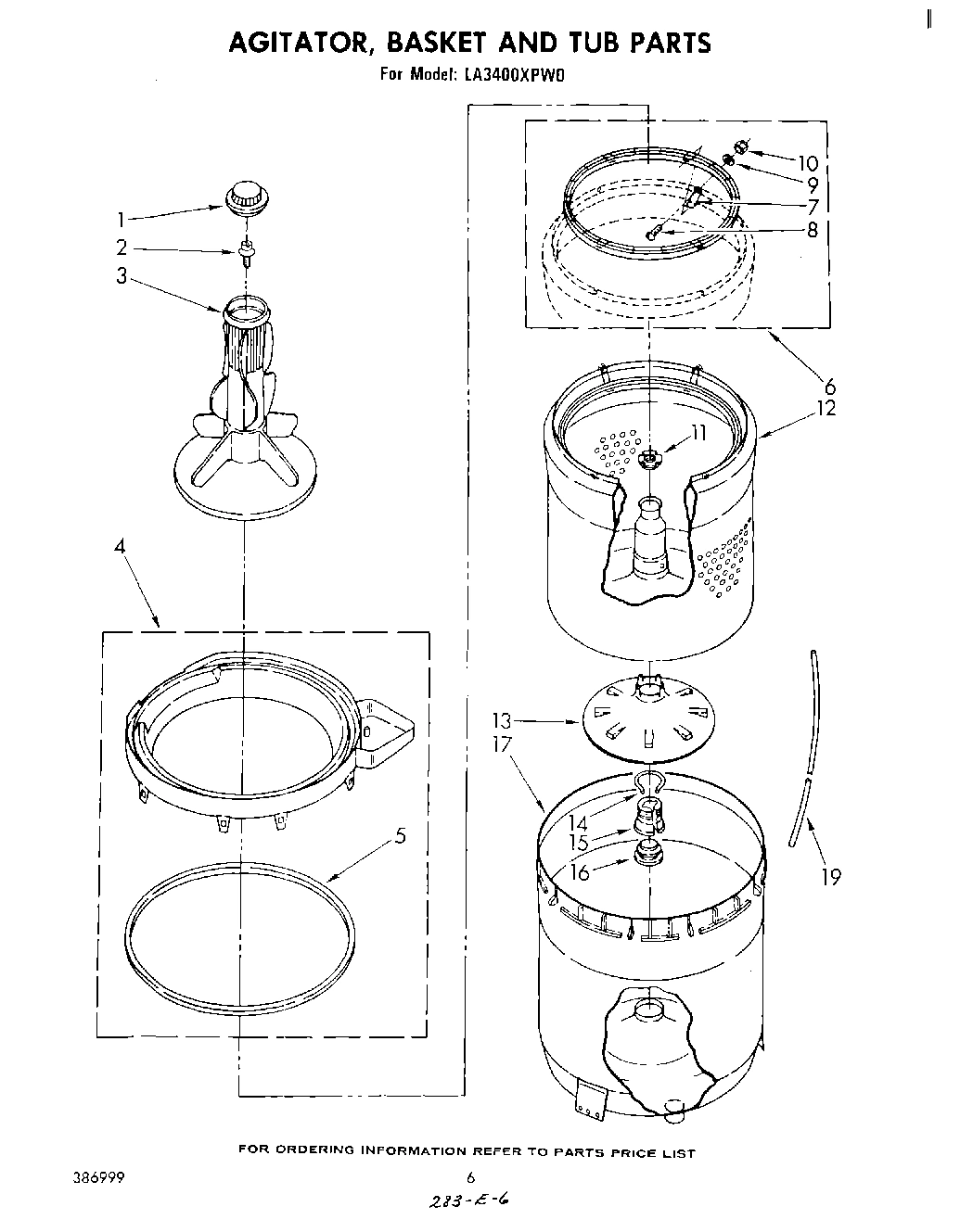 04 - AGITATOR, BASKET AND TUB