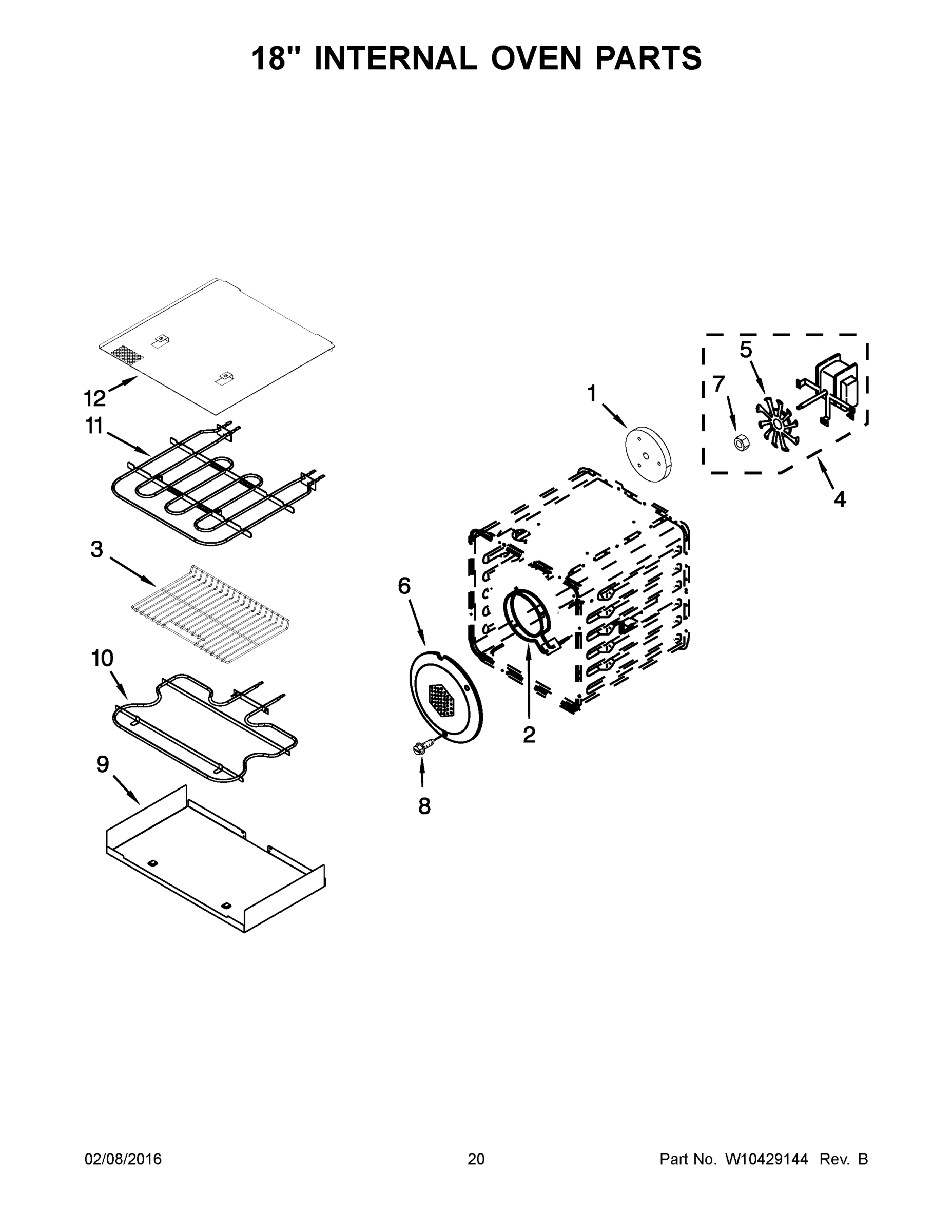 11 - 18" INTERNAL OVEN PARTS