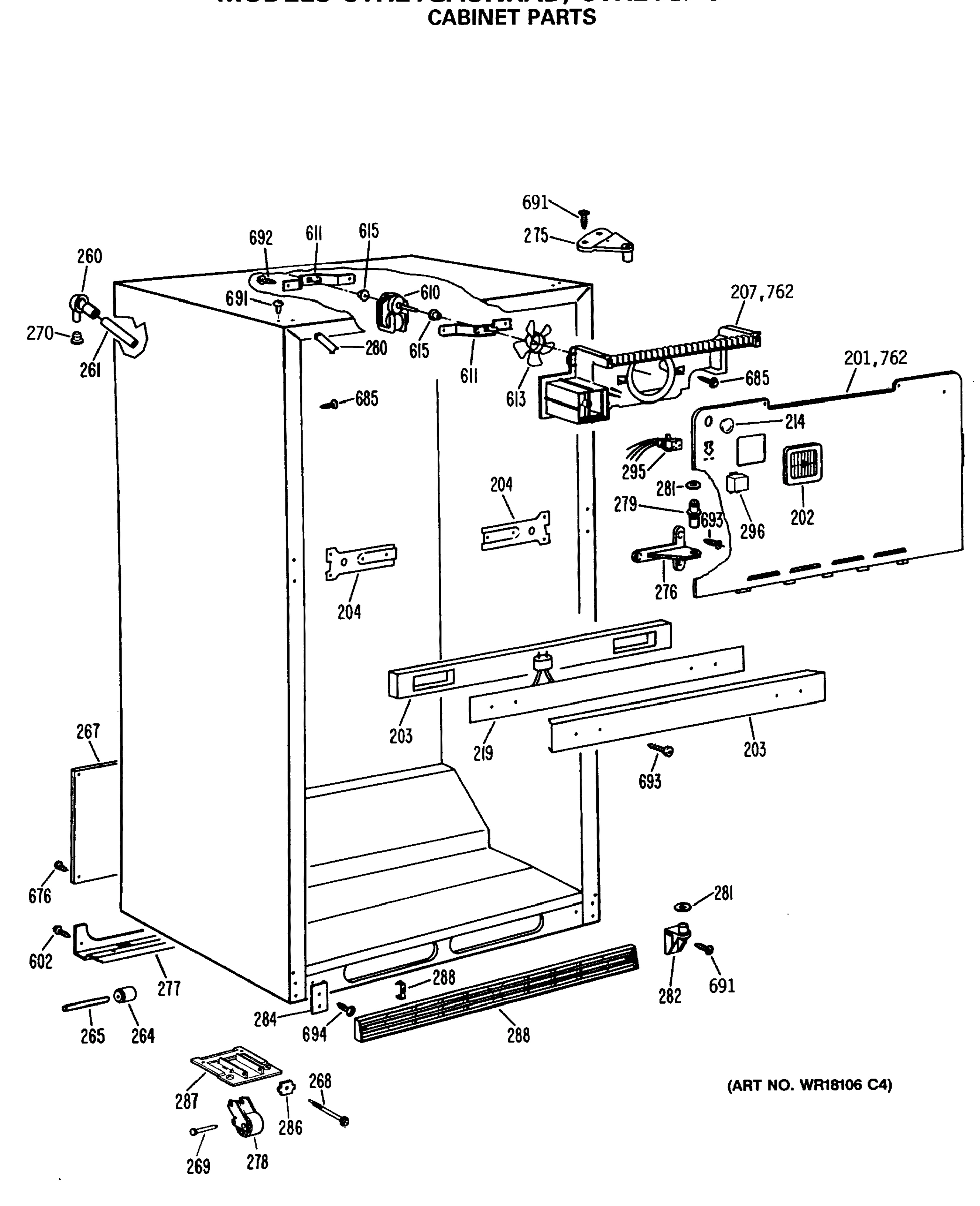 CABINET PARTS