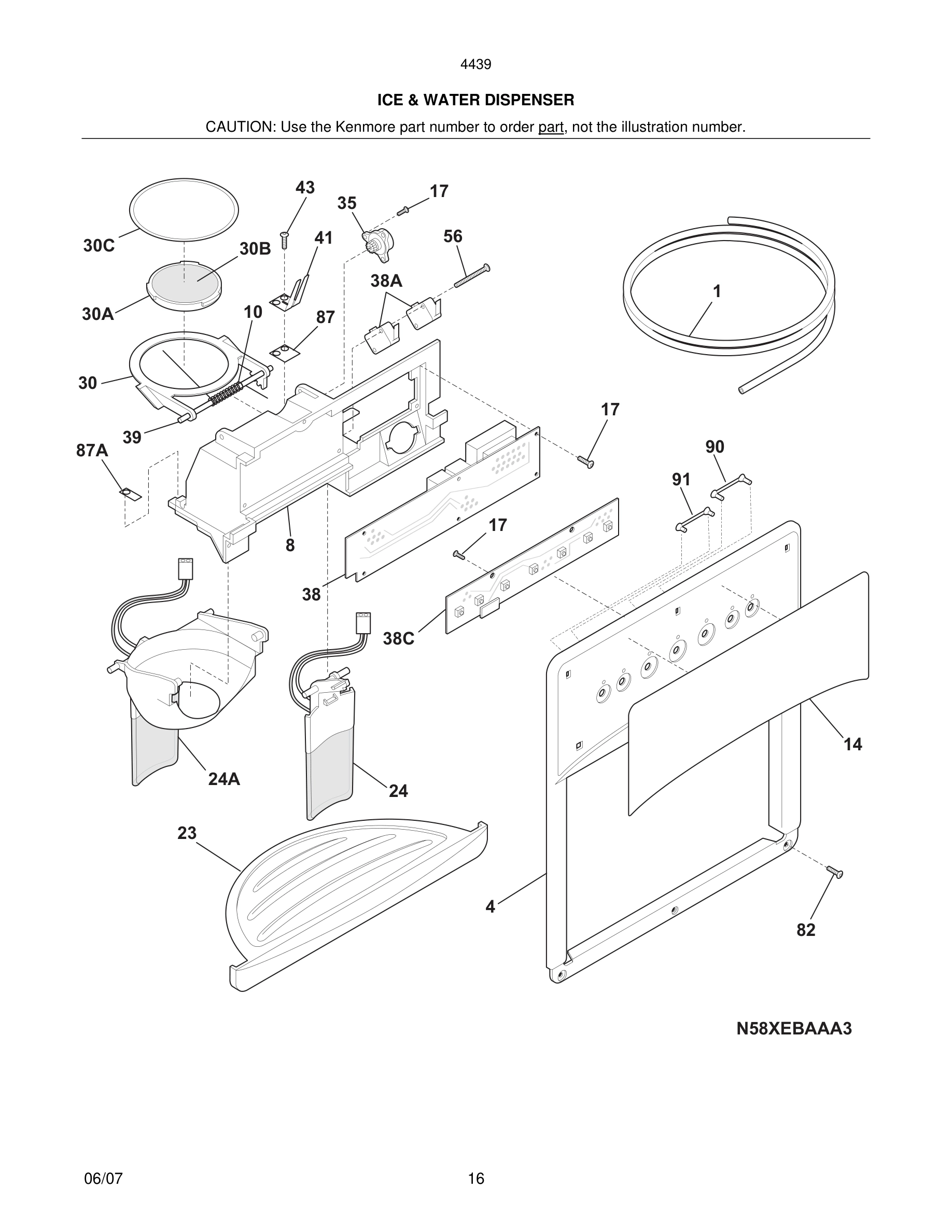17 - ICE & WATER DISPENSER