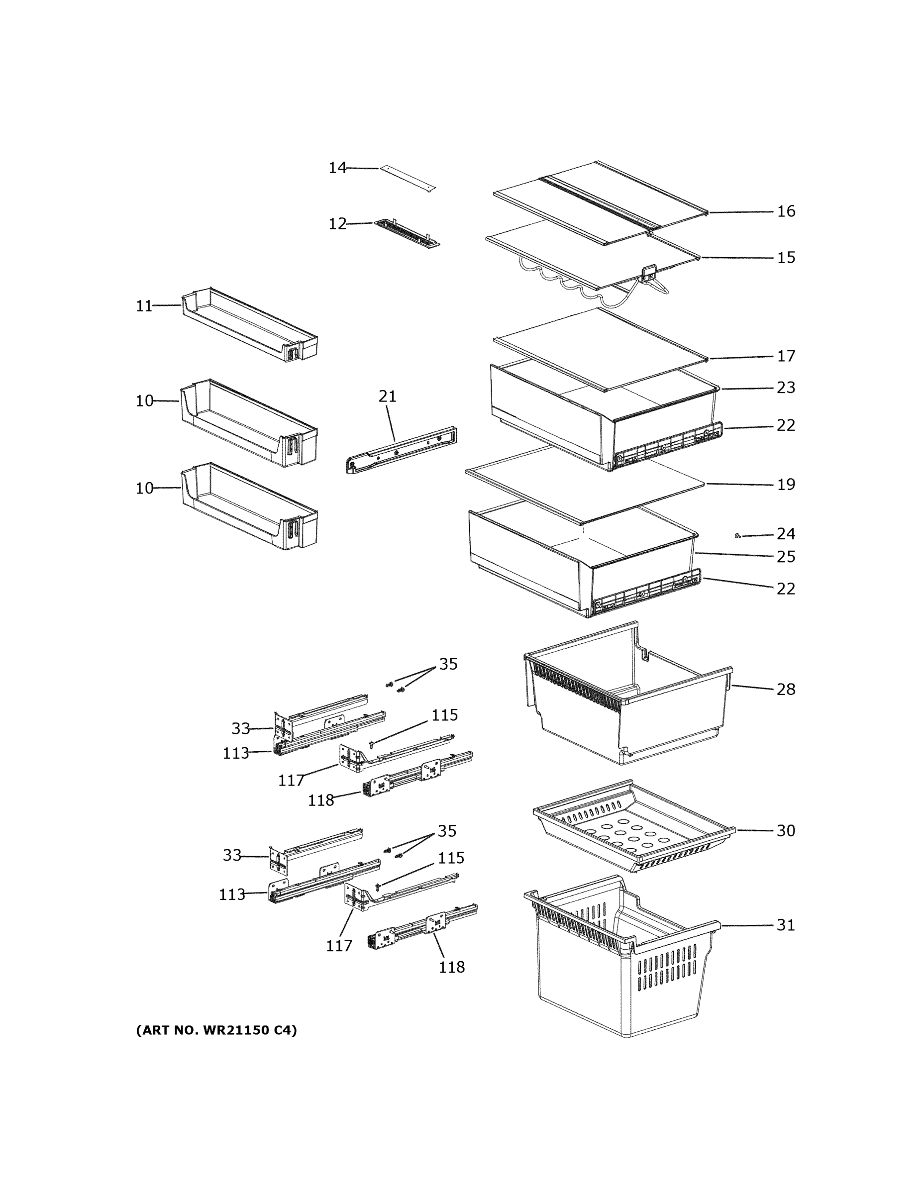 SHELVES & DRAWERS