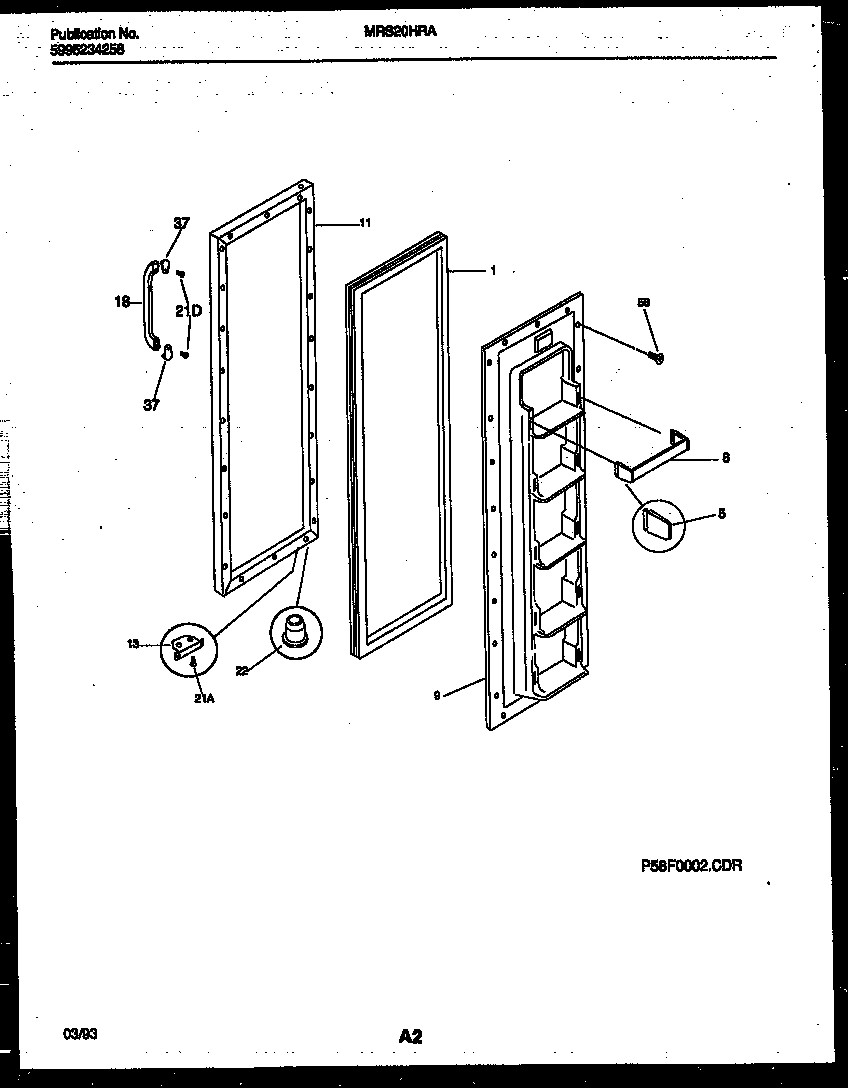 02 - FREEZER DOOR PARTS