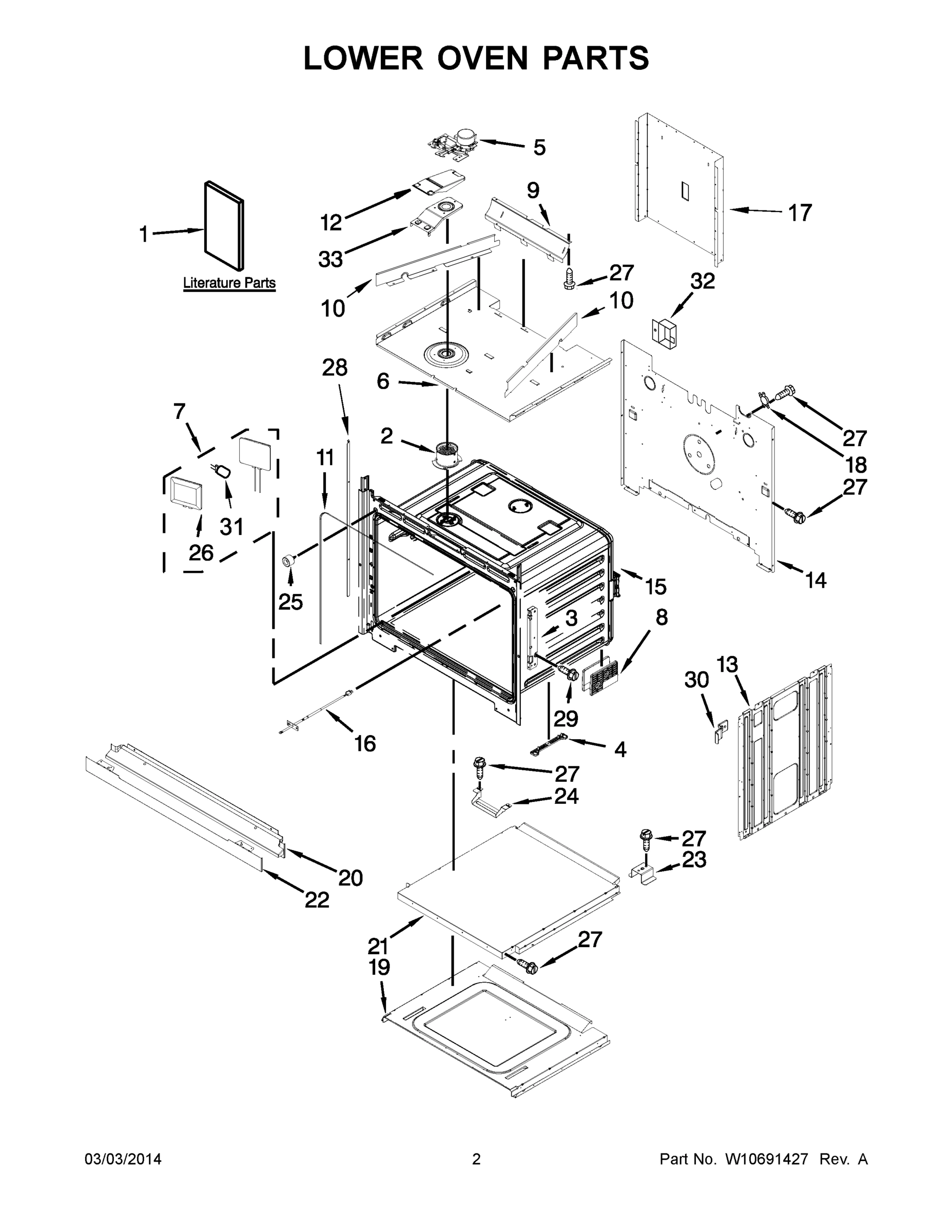 02 - LOWER OVEN PARTS
