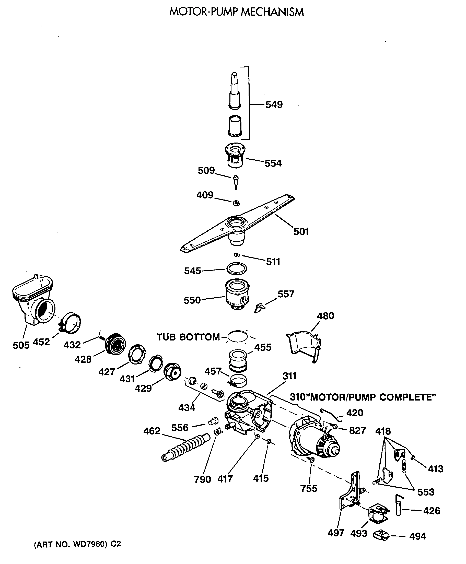 MOTOR-PUMP MECHANISM
