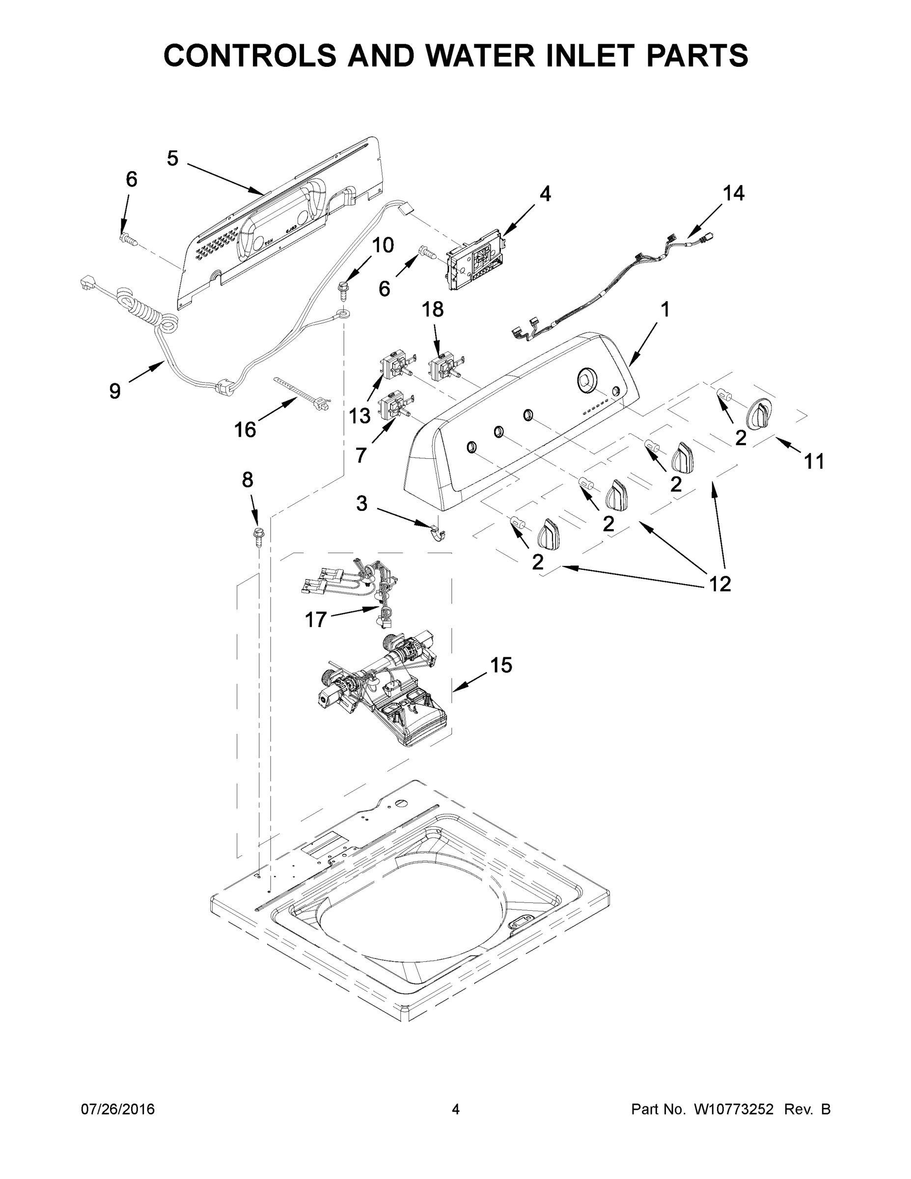 03 - CONTROLS AND WATER INLET PARTS