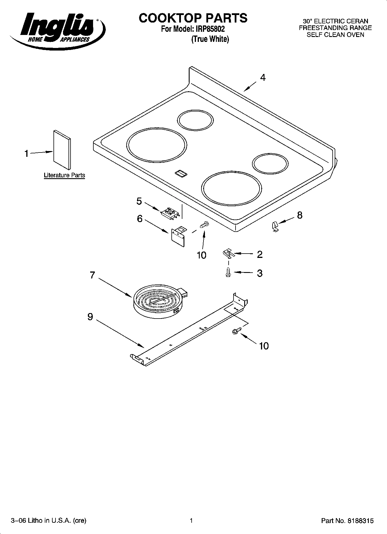 01 - COOKTOP PARTS