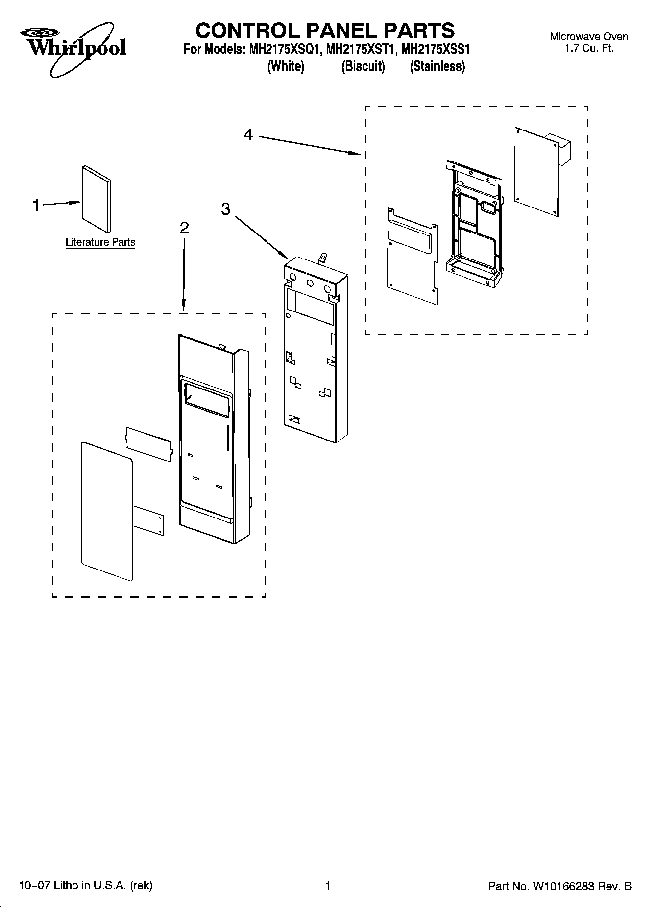 01 - CONTROL PANEL PARTS