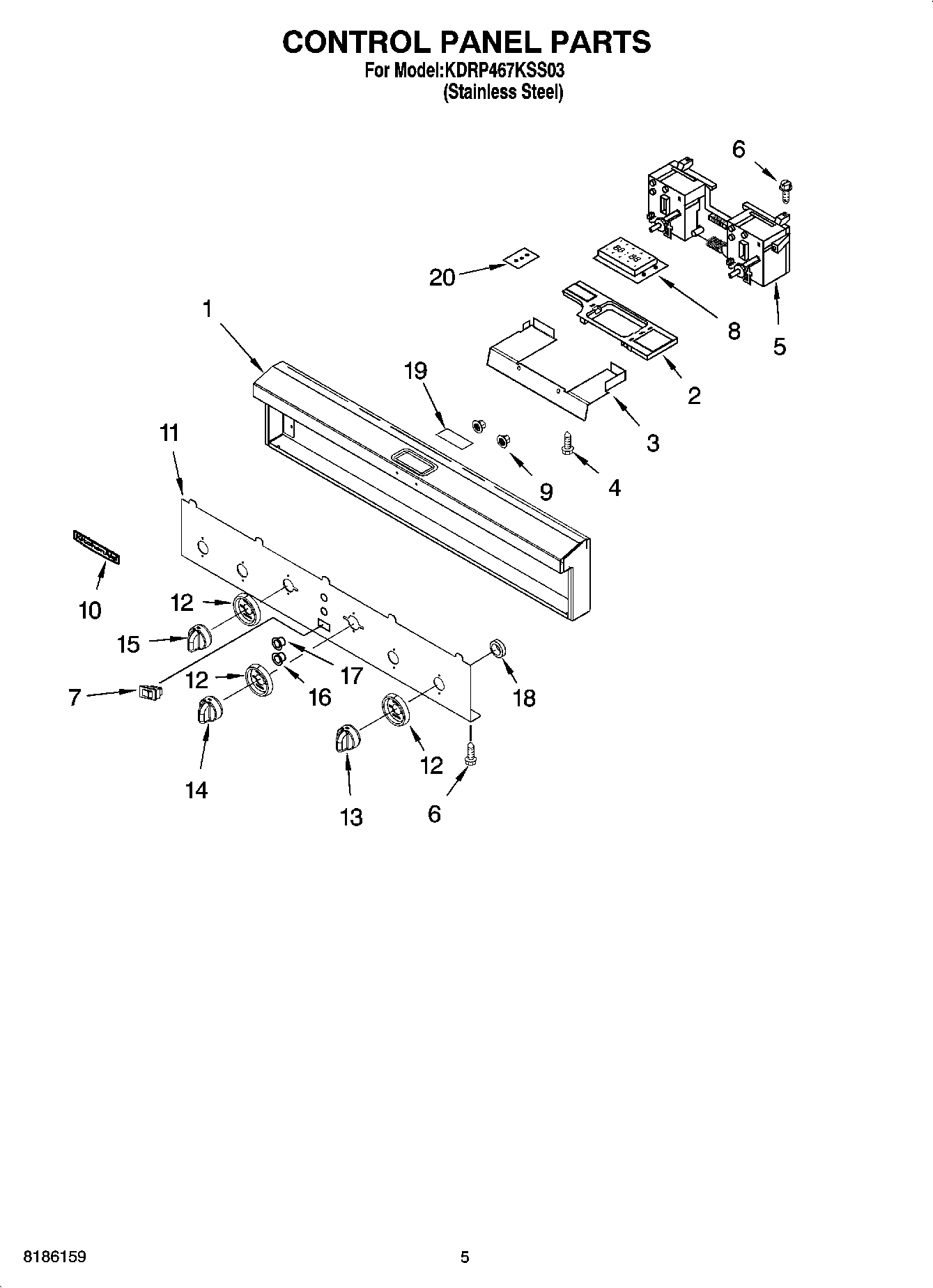 04 - CONTROL PANEL PARTS