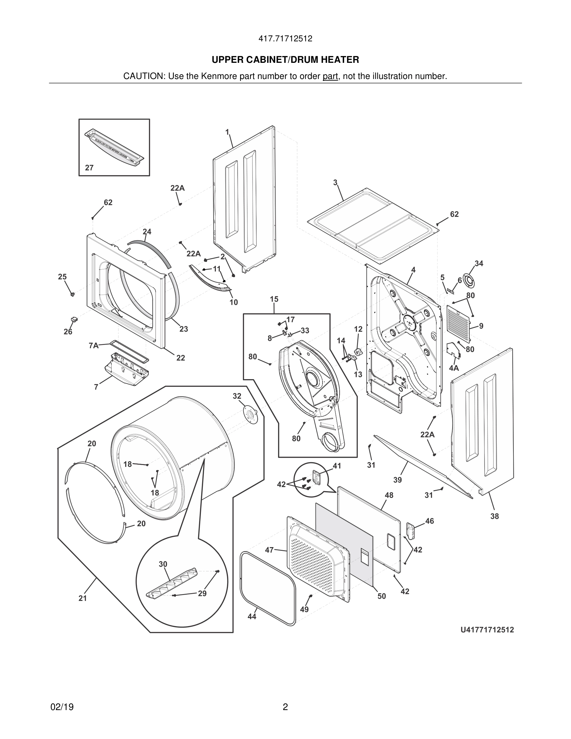 03 - UPPER CABINET/DRUM HEATER
