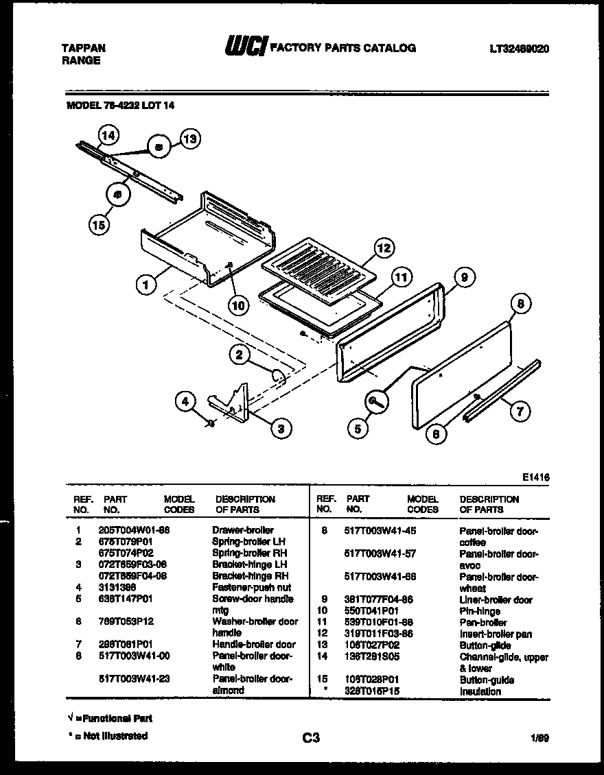 11 - BROILER DRAWER PARTS