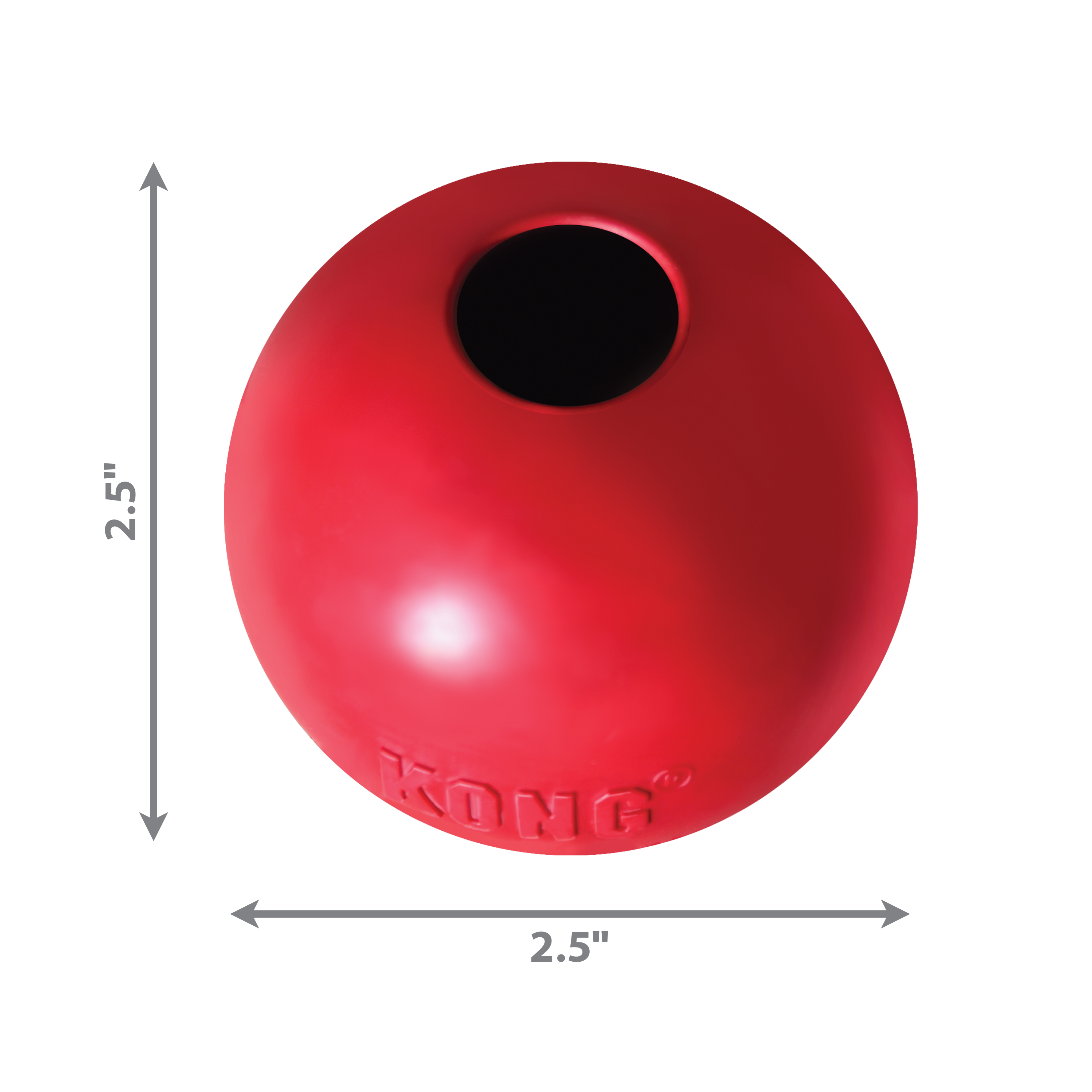 KONG bal met gat dimoffpack product afbeelding