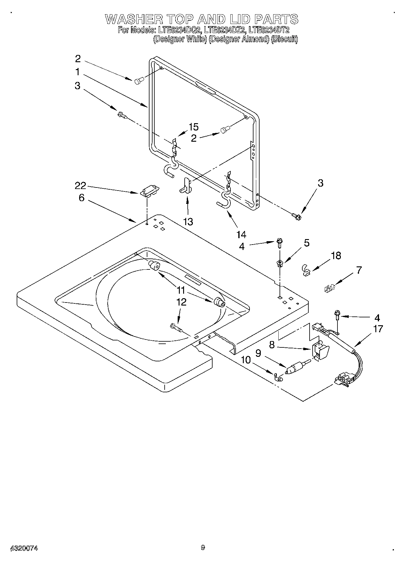 06 - WASHER TOP AND LID