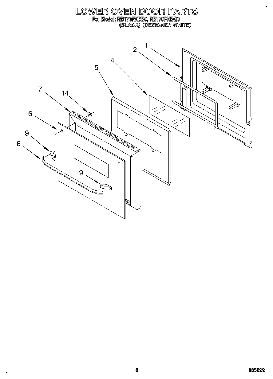 05 - LOWER OVEN DOOR
