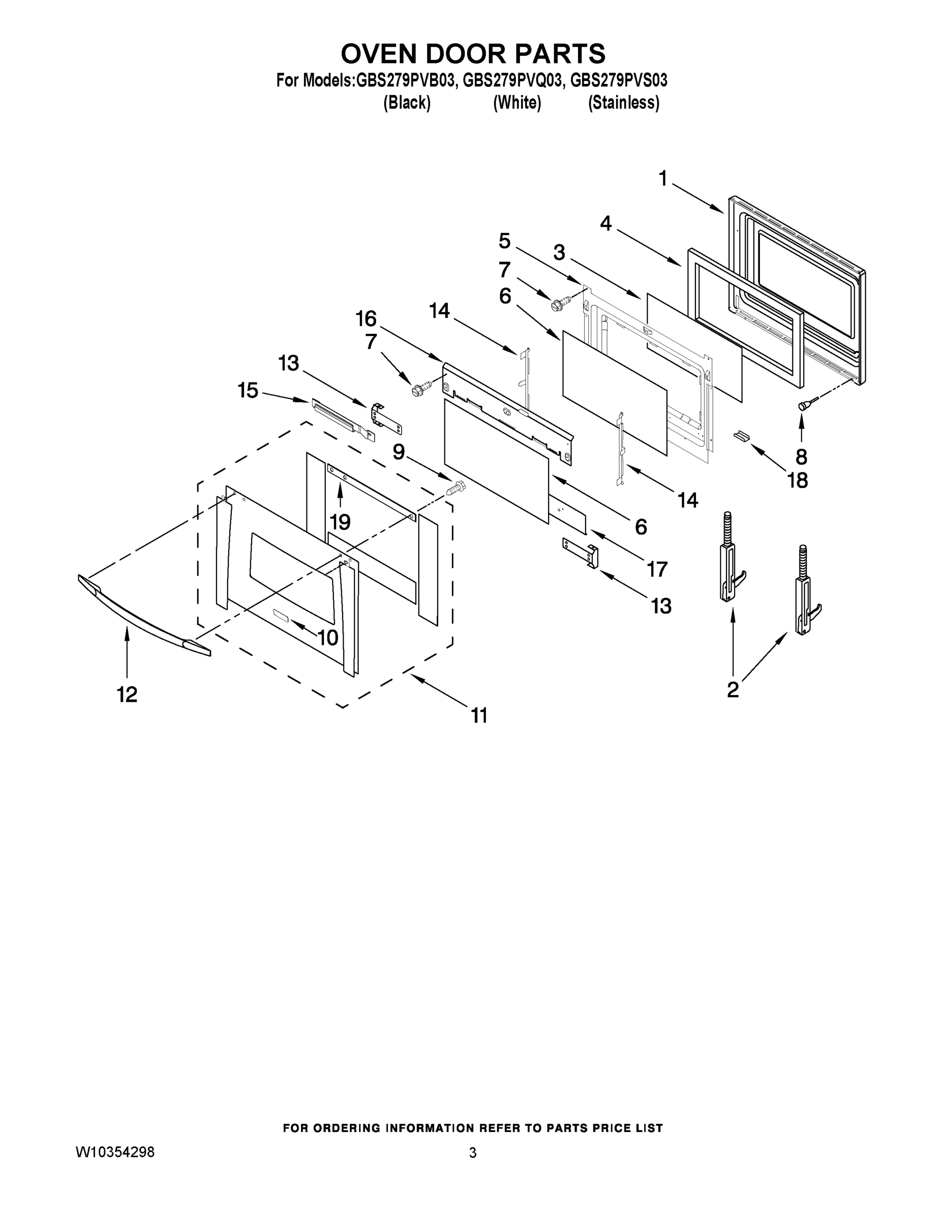 02 - OVEN DOOR PARTS