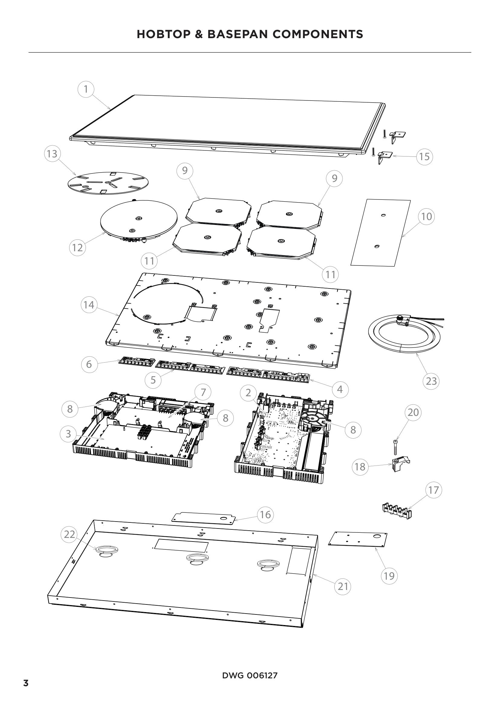 HOBTOP & BASEPAN COMPONENTS