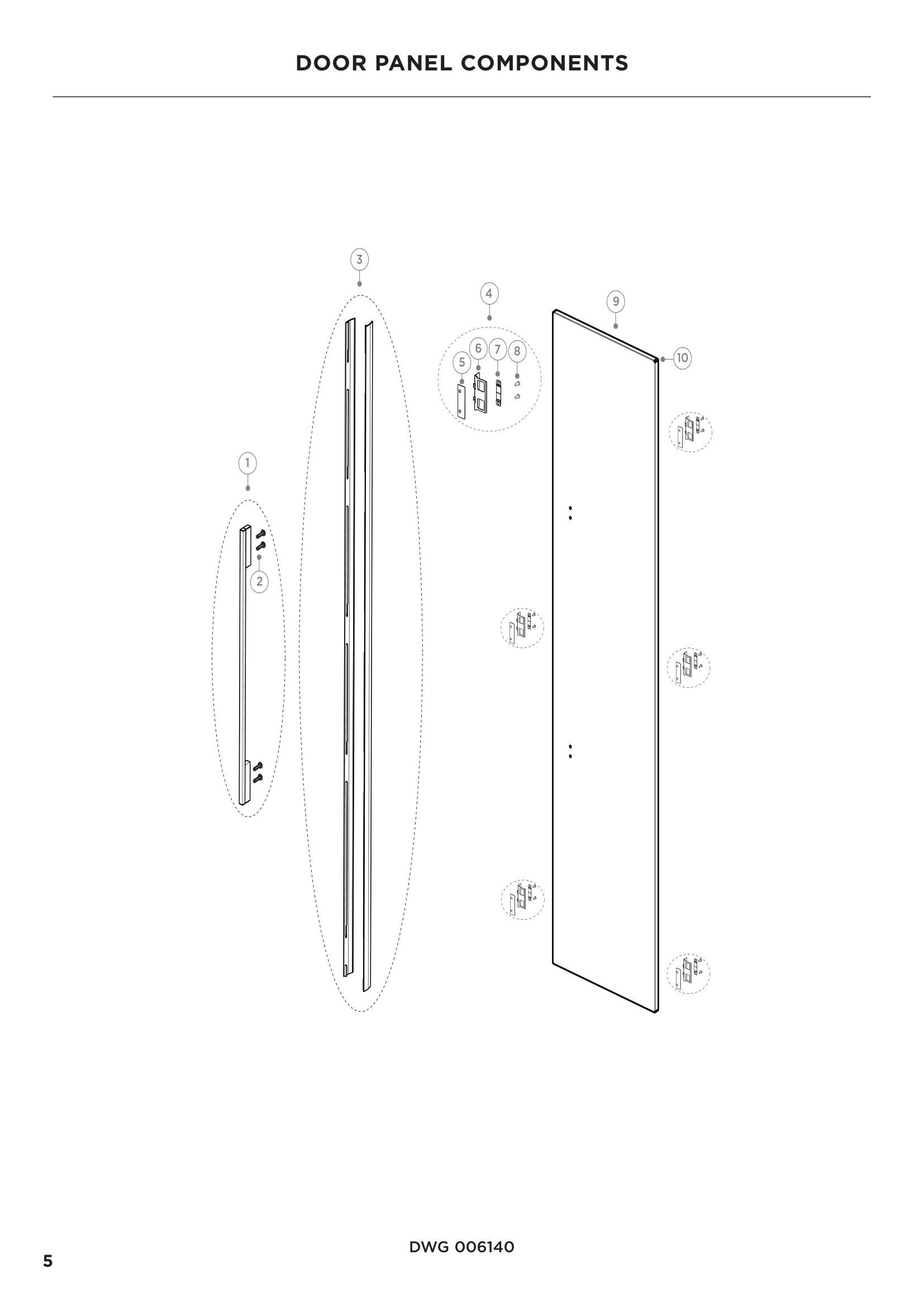 DOOR PANEL COMPONENTS