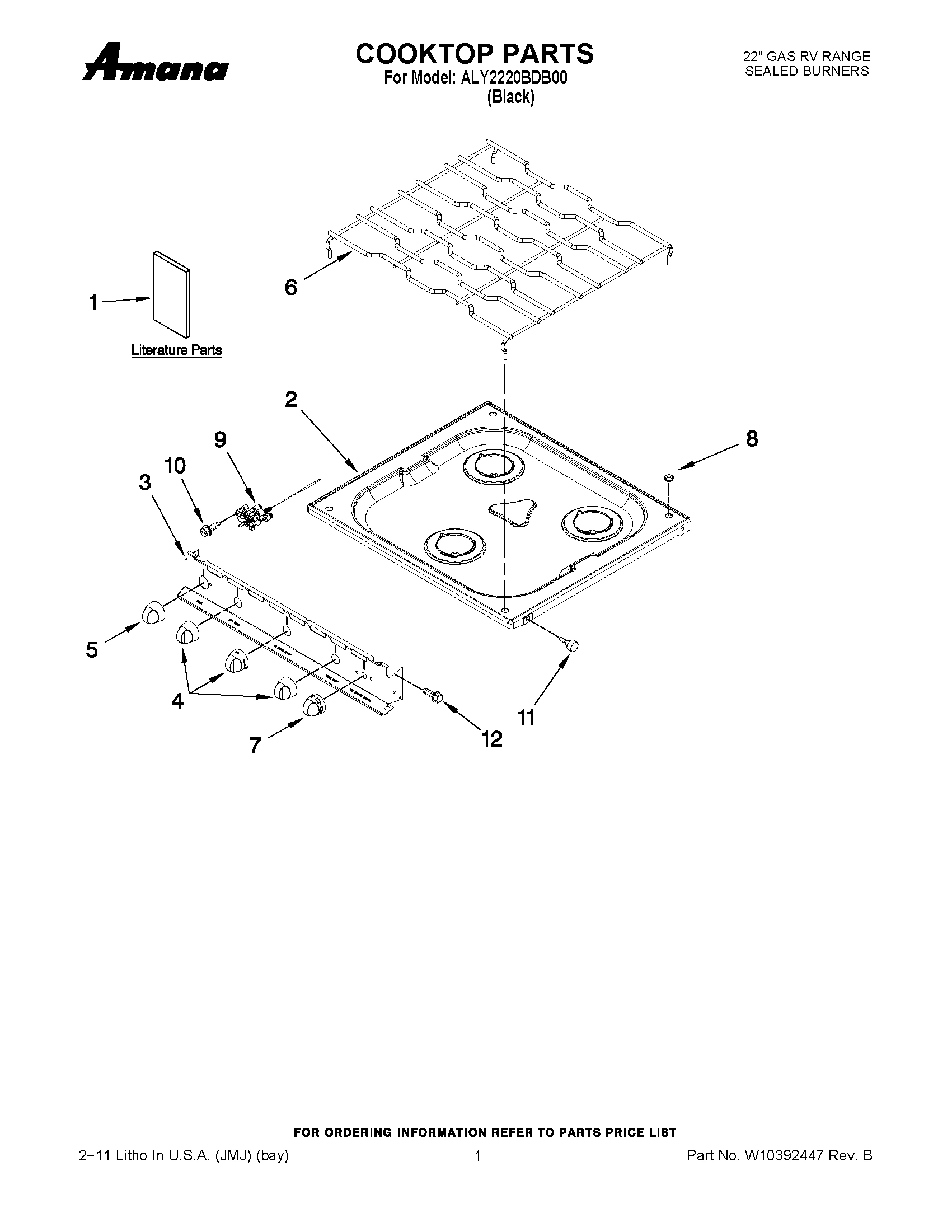 01 - COOKTOP PARTS