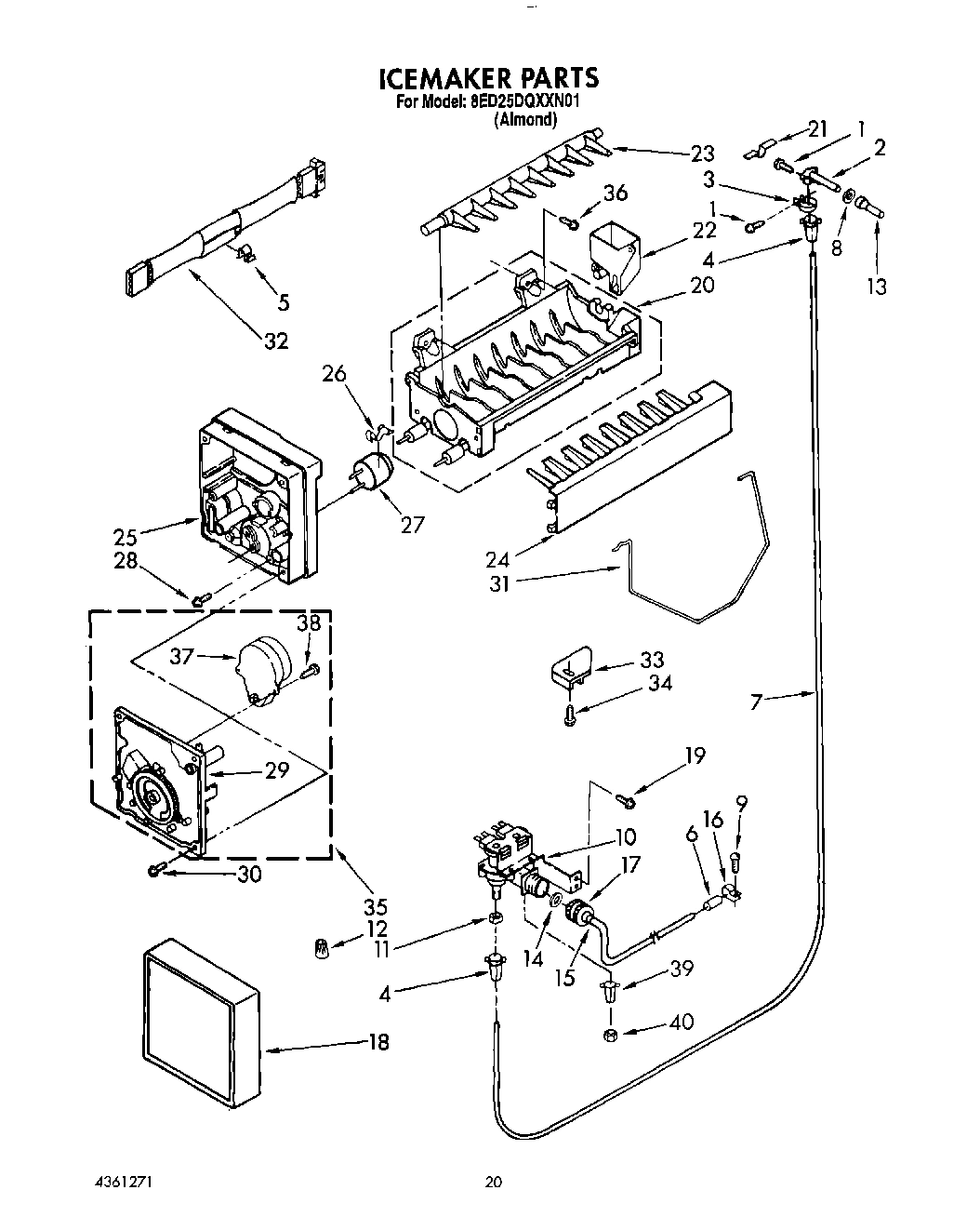 13 - ICEMAKER, LIT/OPTIONAL