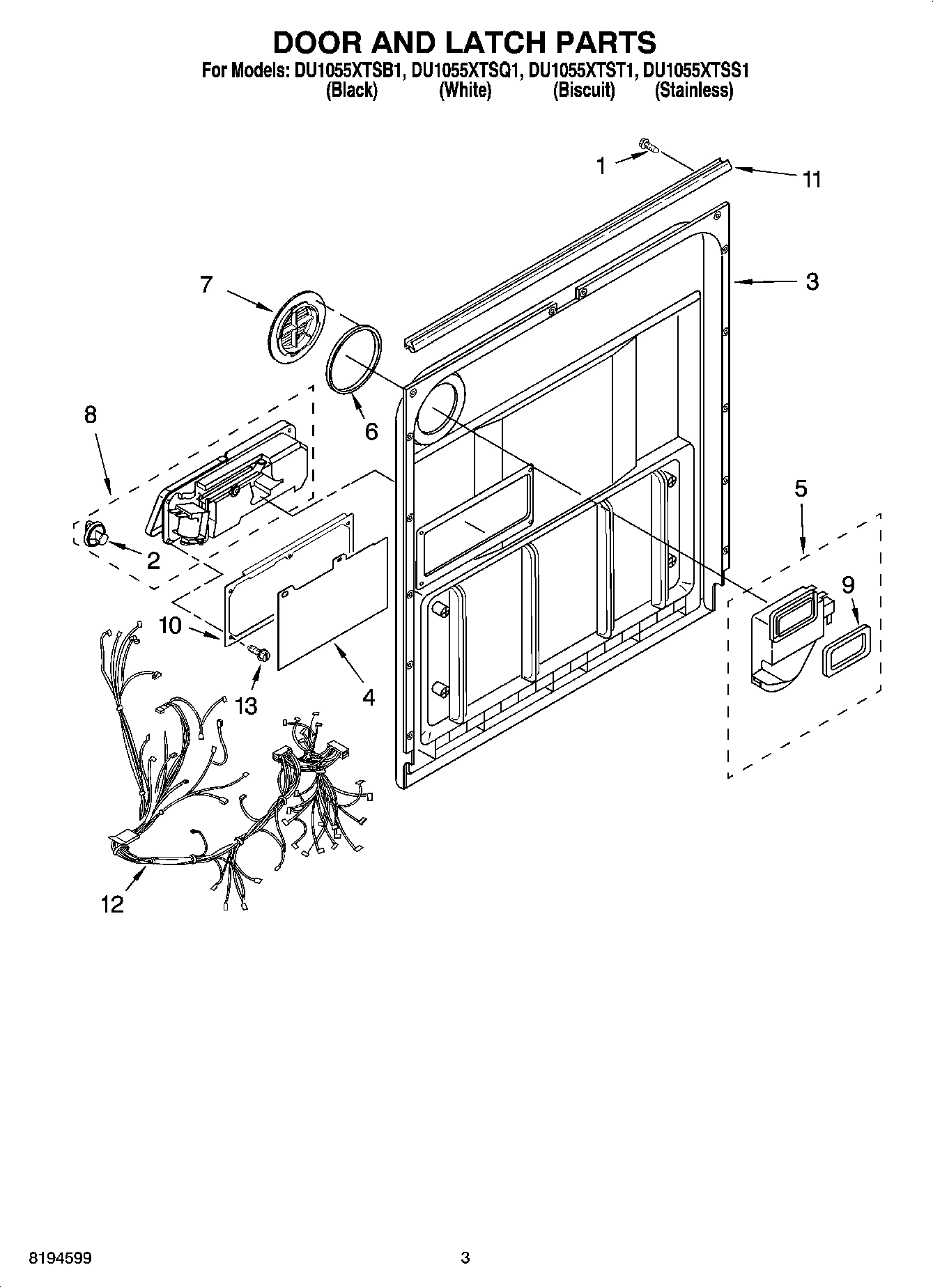 03 - DOOR AND LATCH PARTS