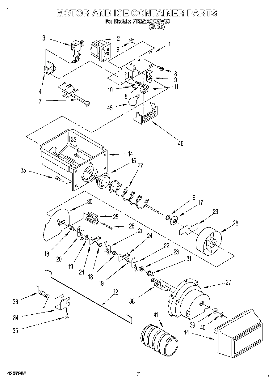 05 - MOTOR AND ICE CONTAINER
