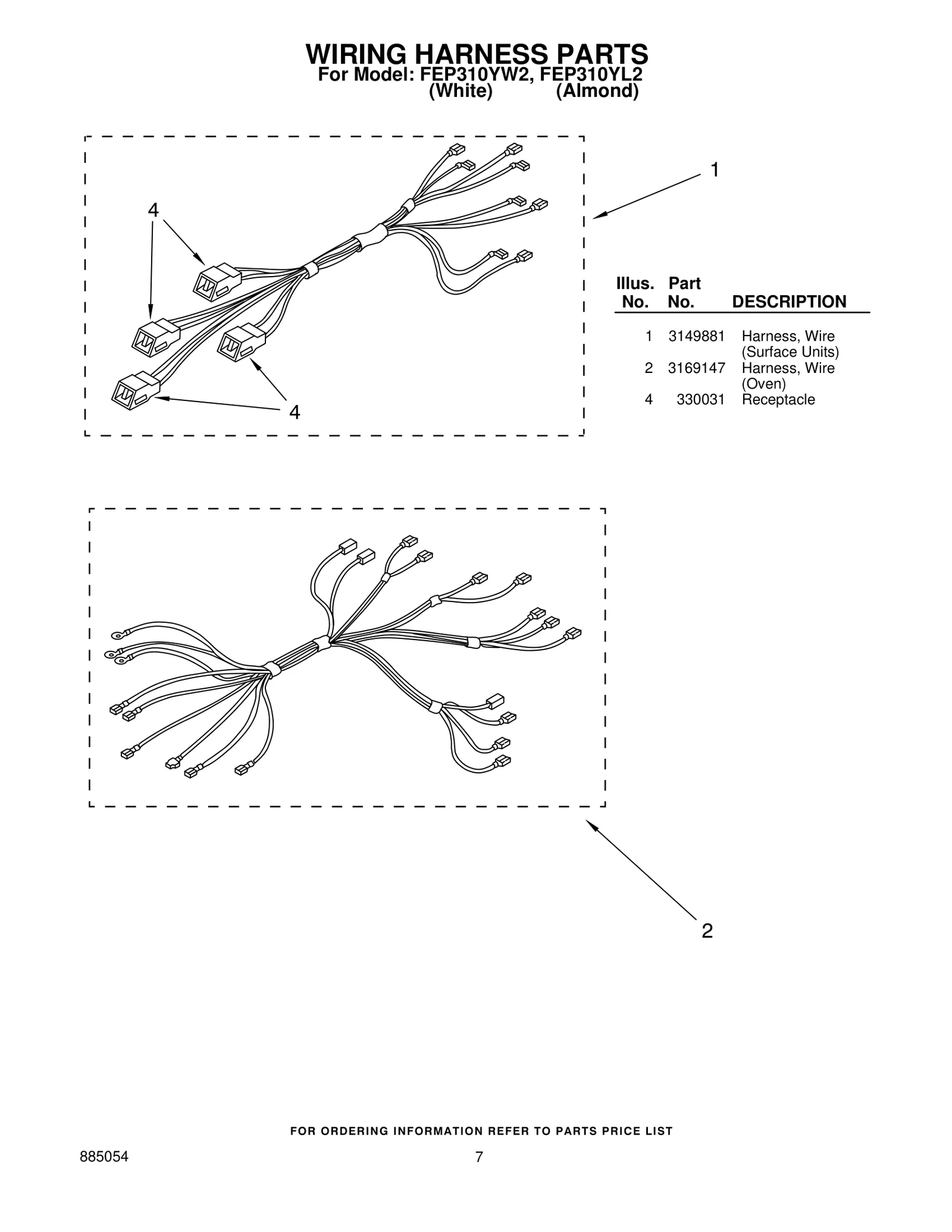 WIRING HARNESS PARTS