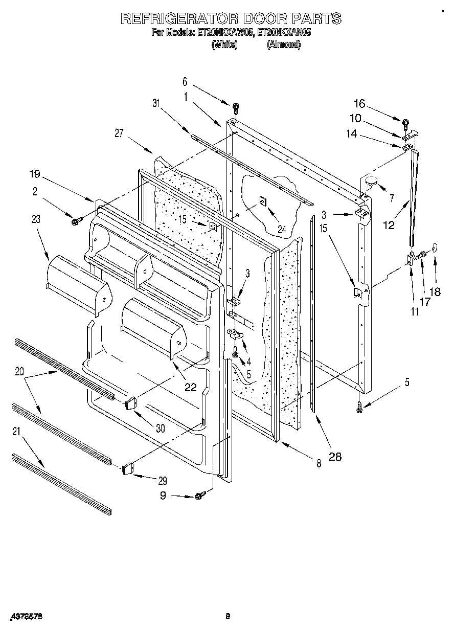 07 - REFRIGERATOR DOOR, LIT/OPTIONAL