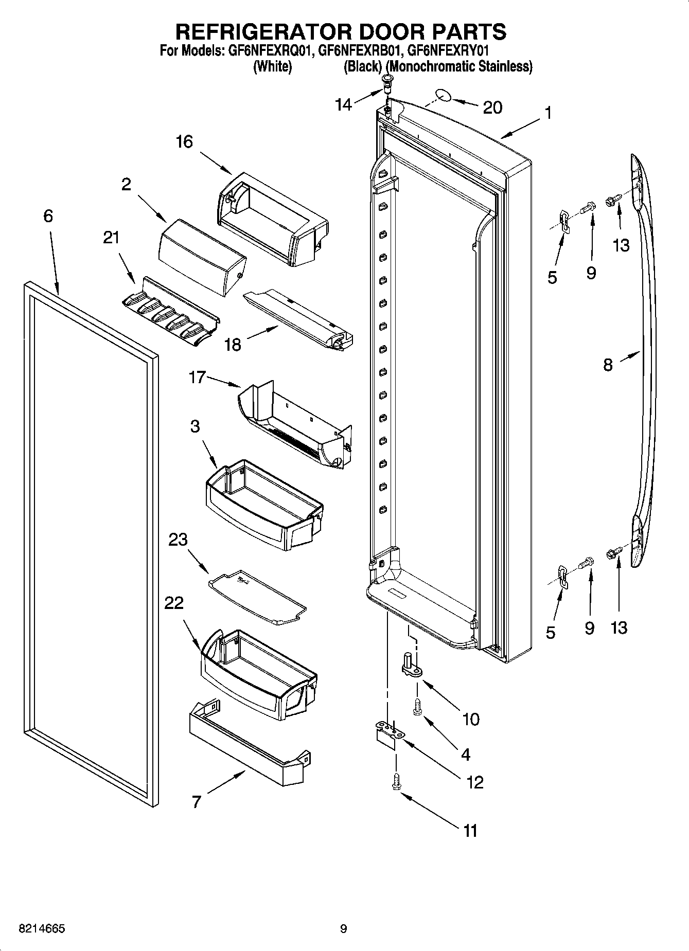 06 - REFRIGERATOR DOOR PARTS