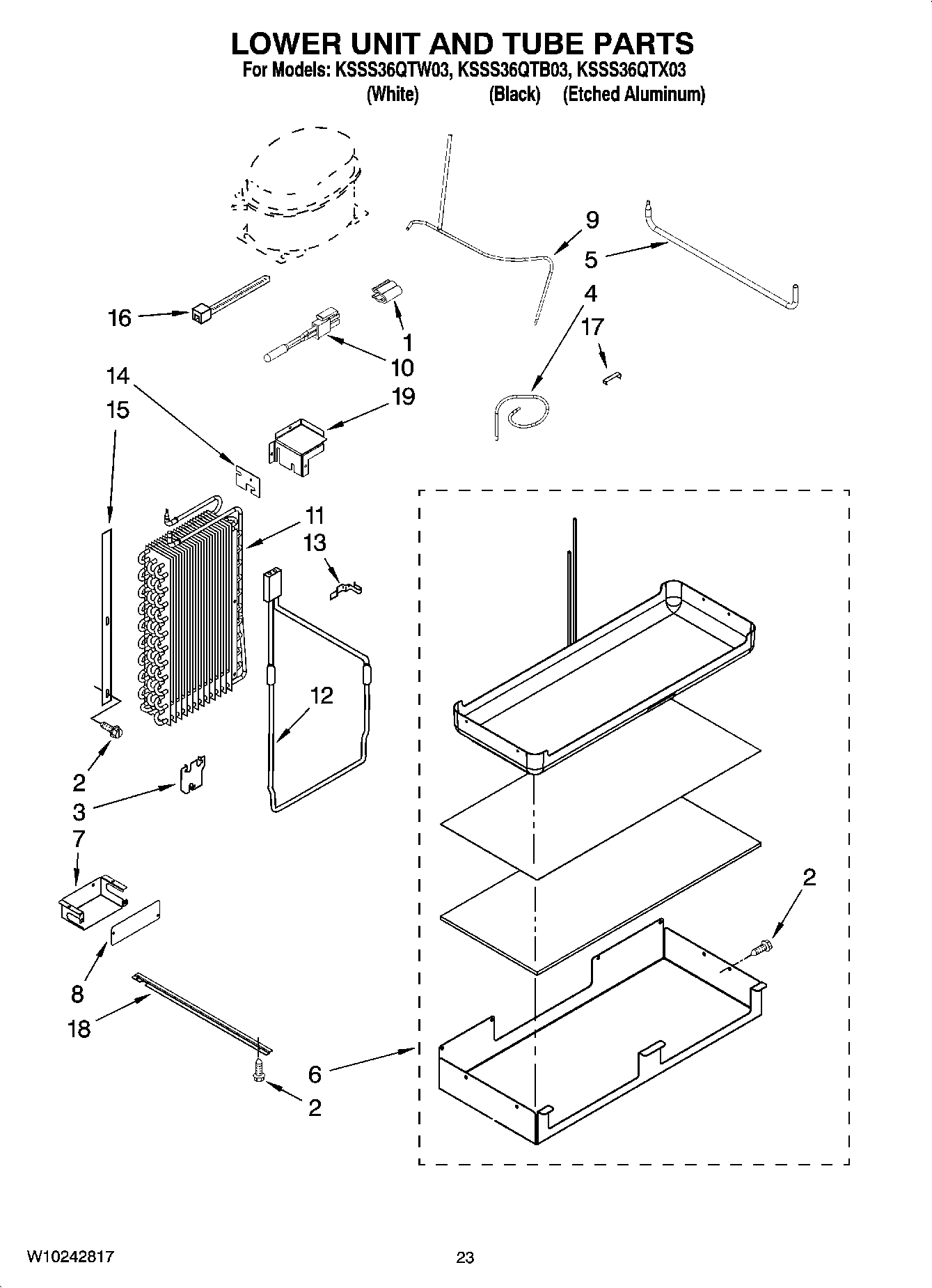 14 - LOWER UNIT AND TUBE PARTS
