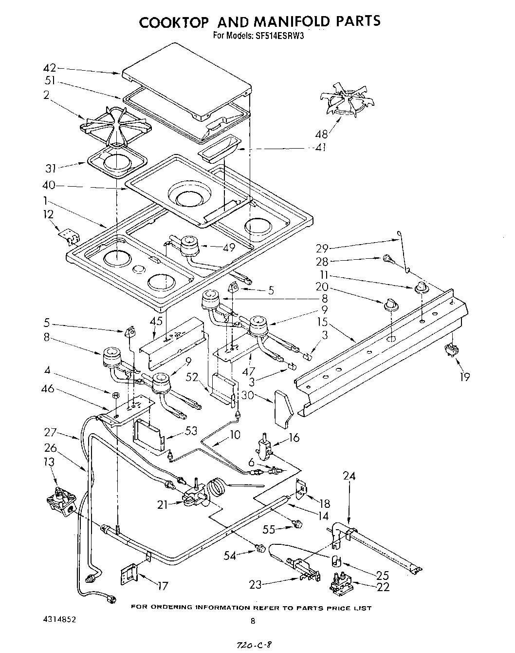 07 - COOKTOP AND MANIFOLD , LIT/OPTIONAL