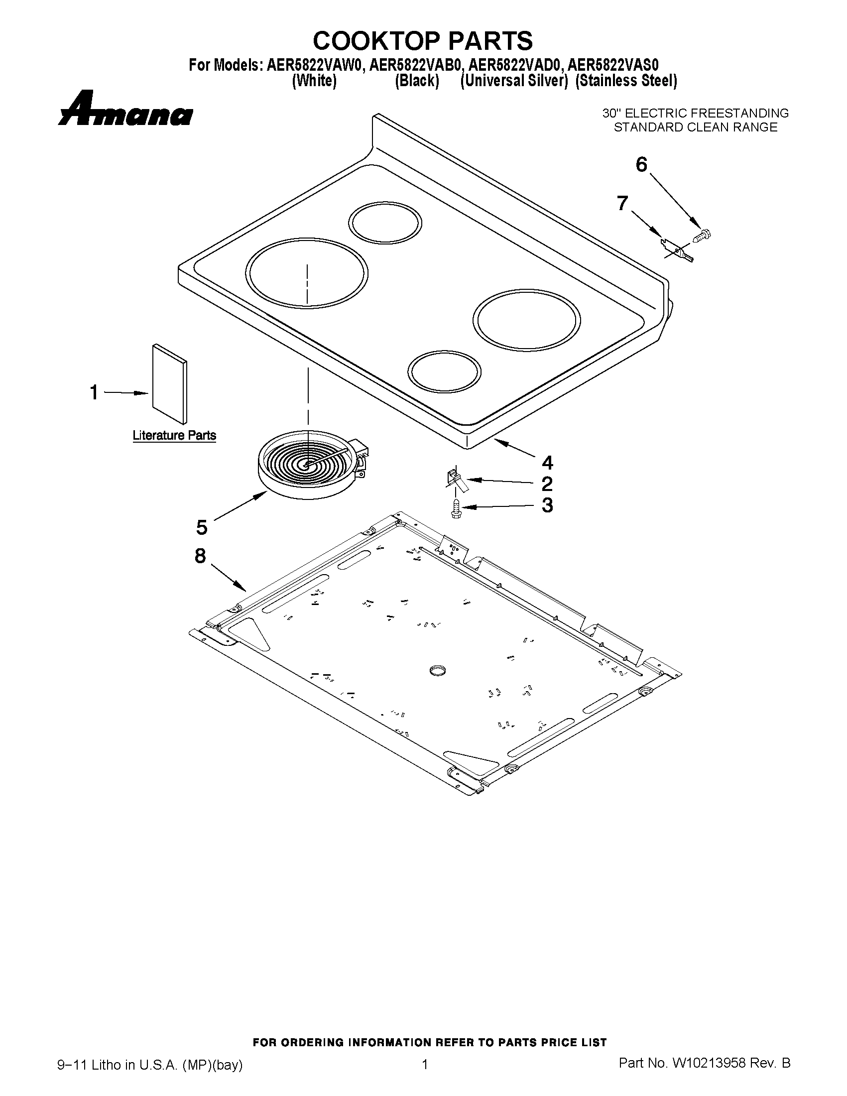 01 - COOKTOP PARTS