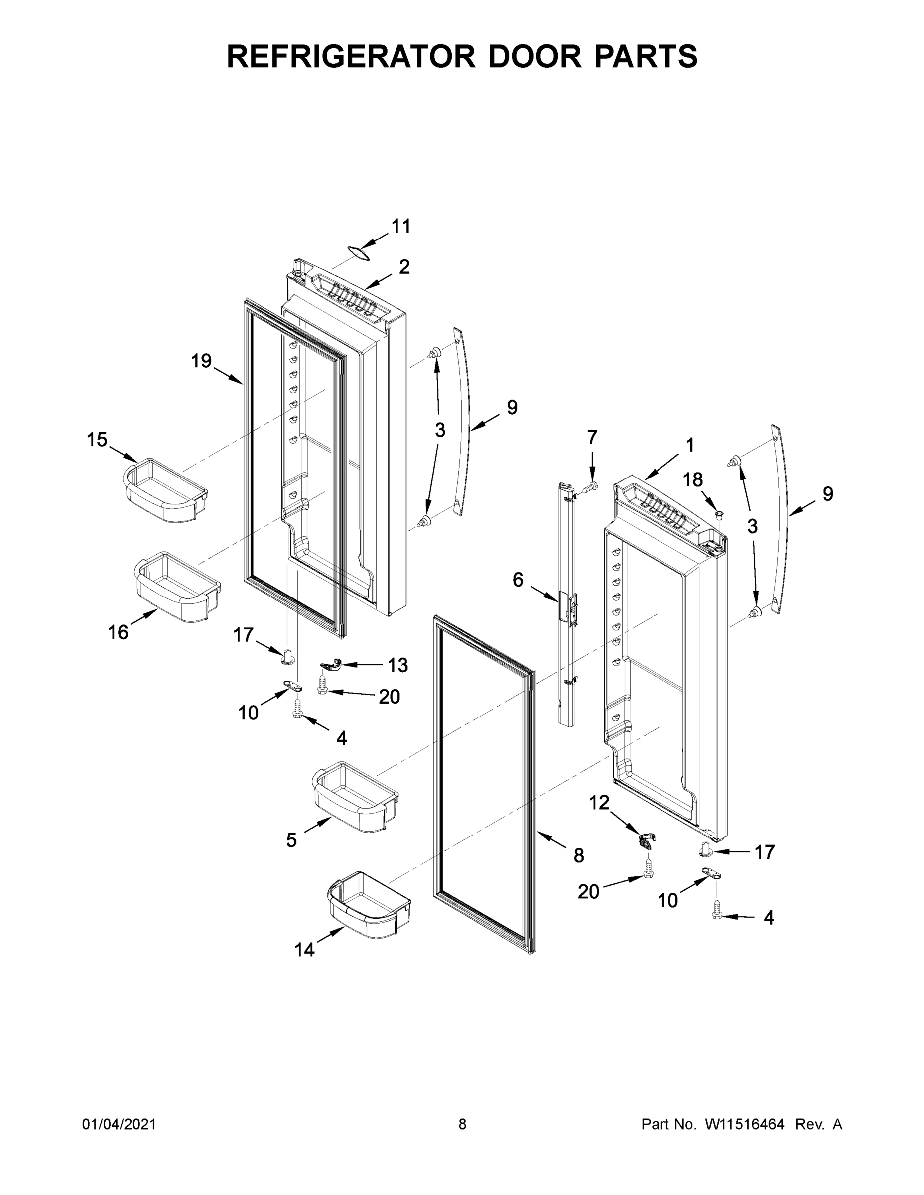 05 - REFRIGERATOR DOOR PARTS