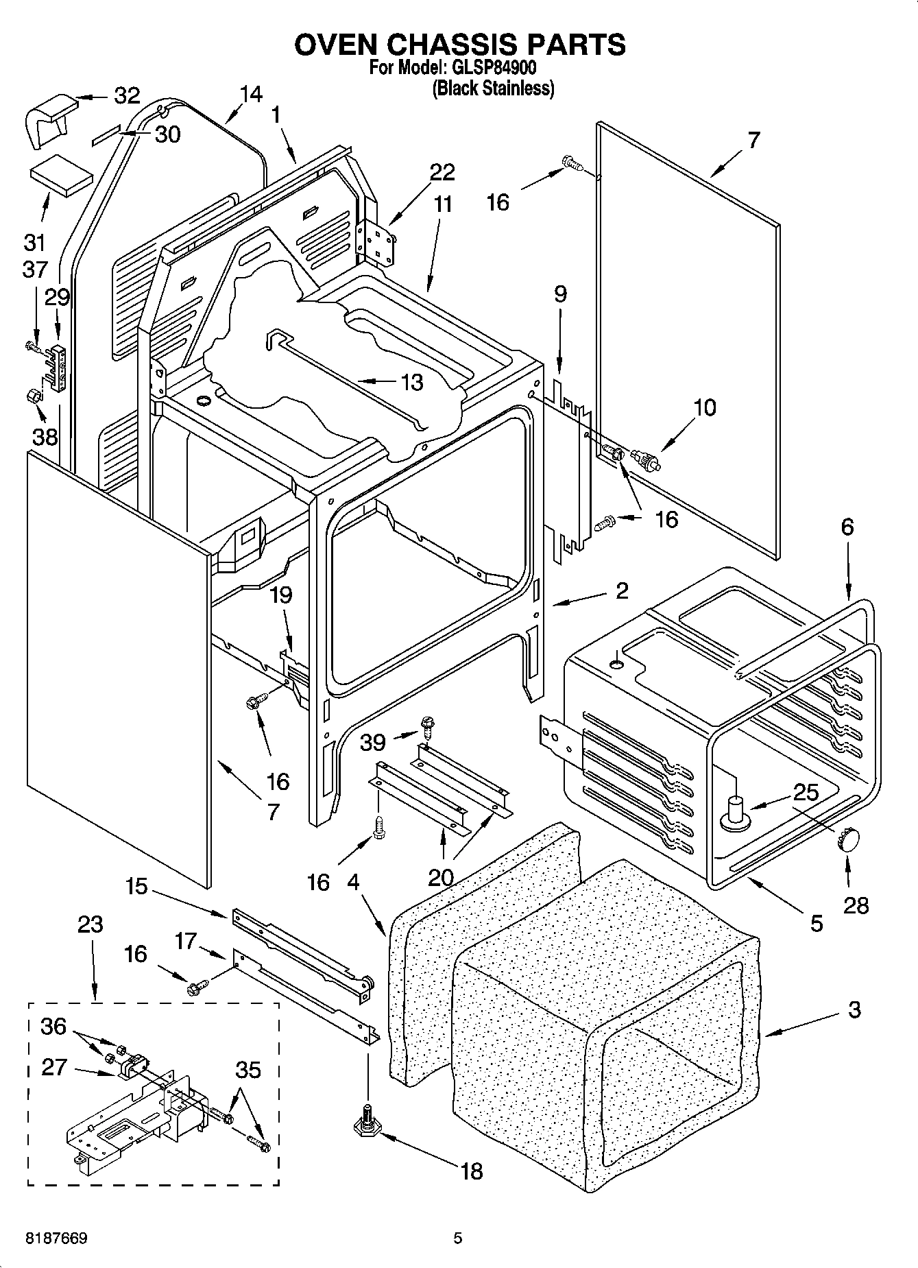 04 - OVEN CHASSIS PARTS