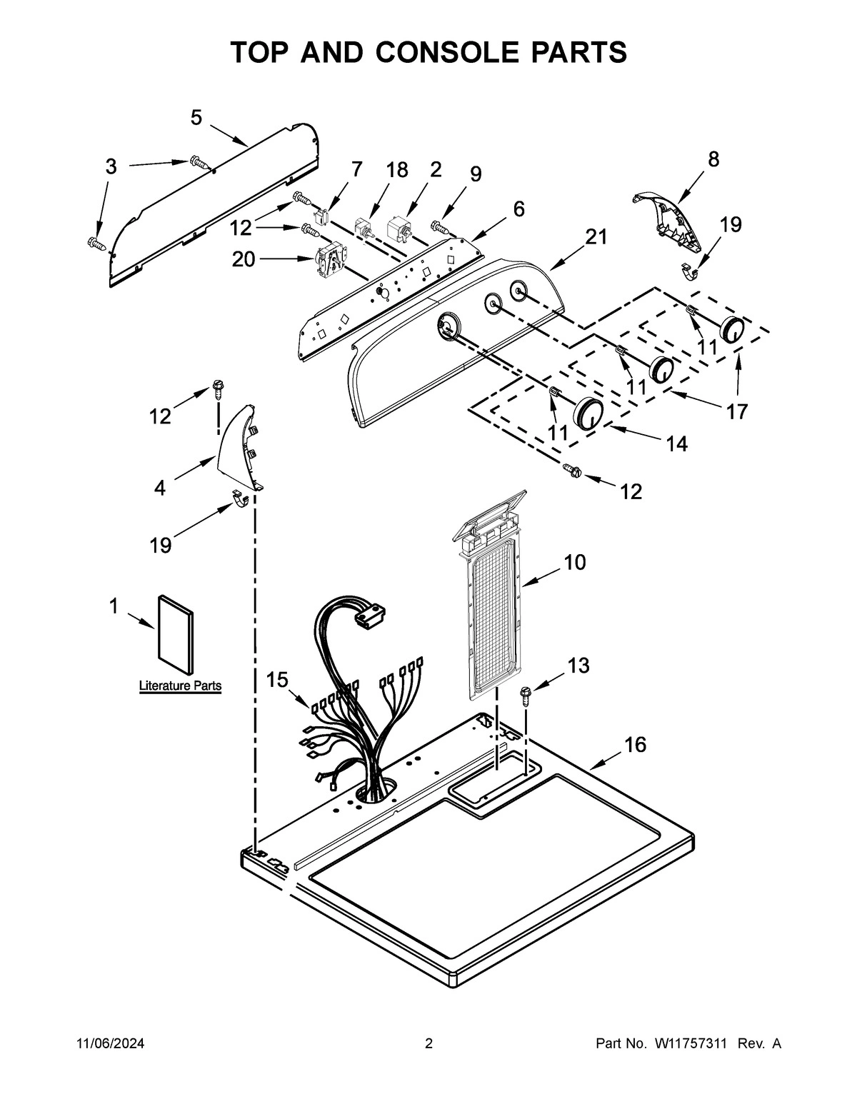 02 - TOP AND CONSOLE PARTS