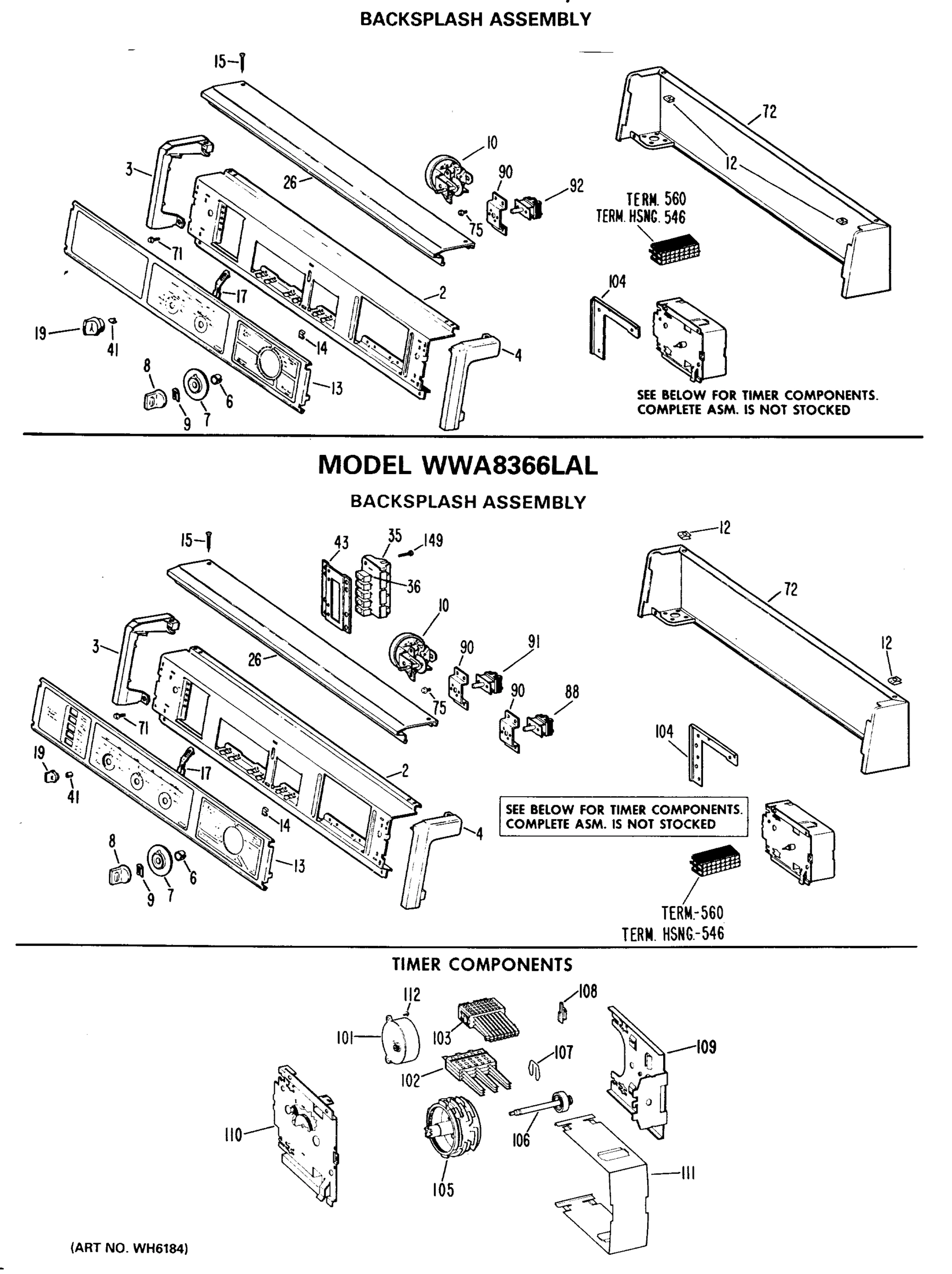 BACKSPLASH ASSEMBLY