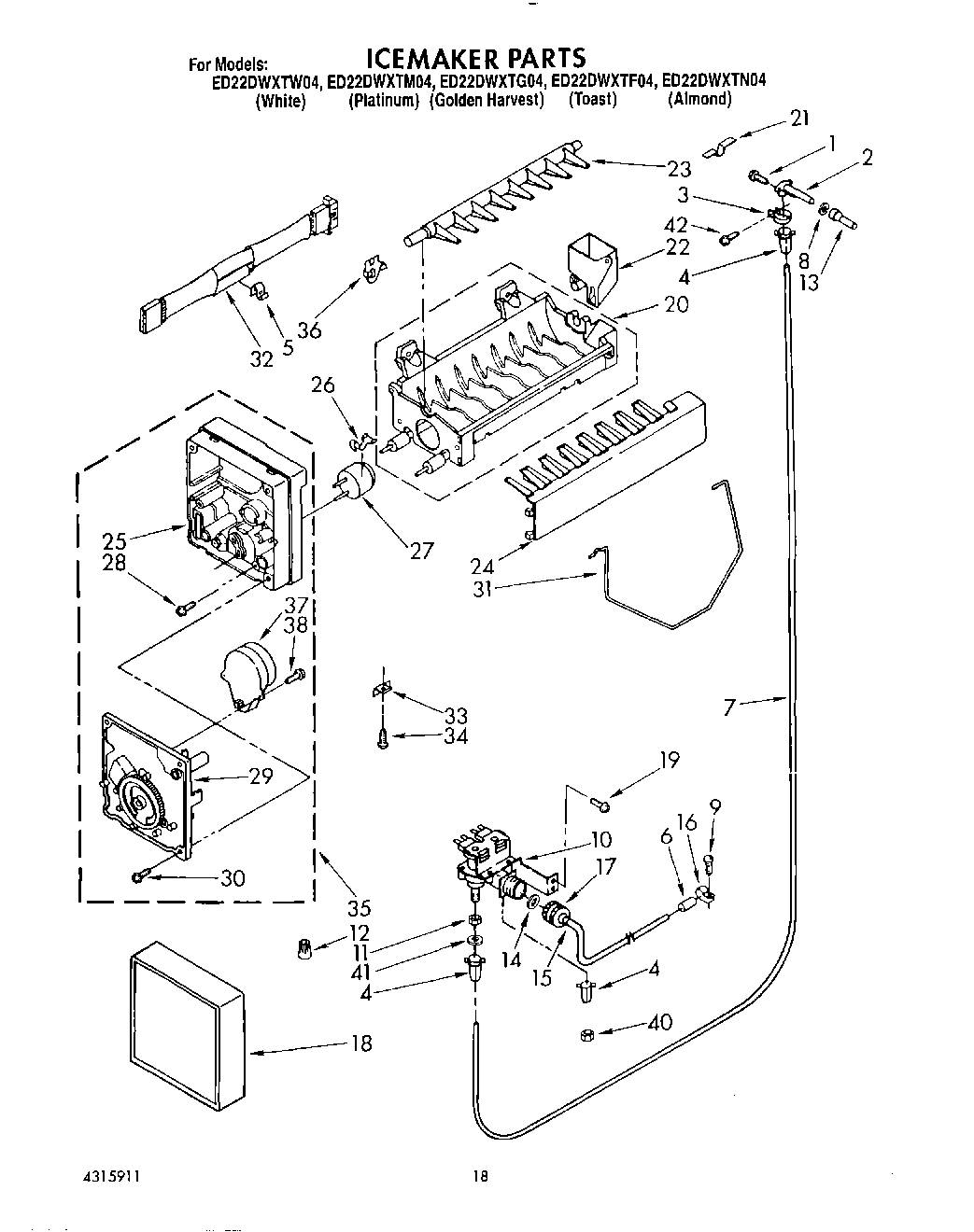 13 - ICEMAKER, LIT/OPTIONAL