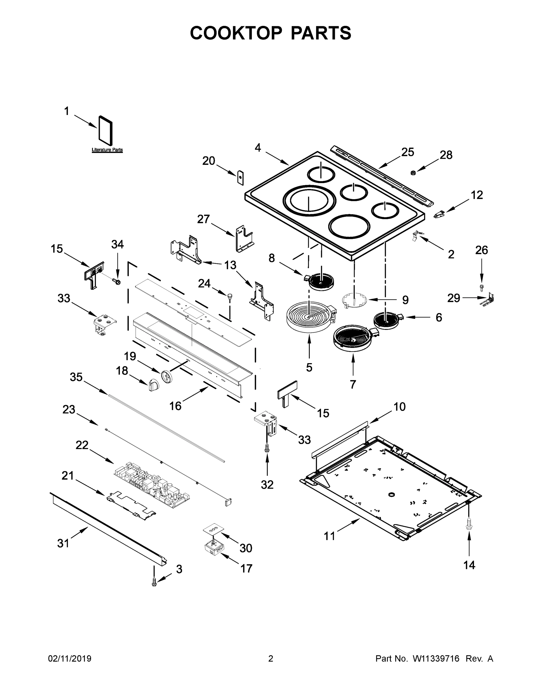 02 - COOKTOP PARTS