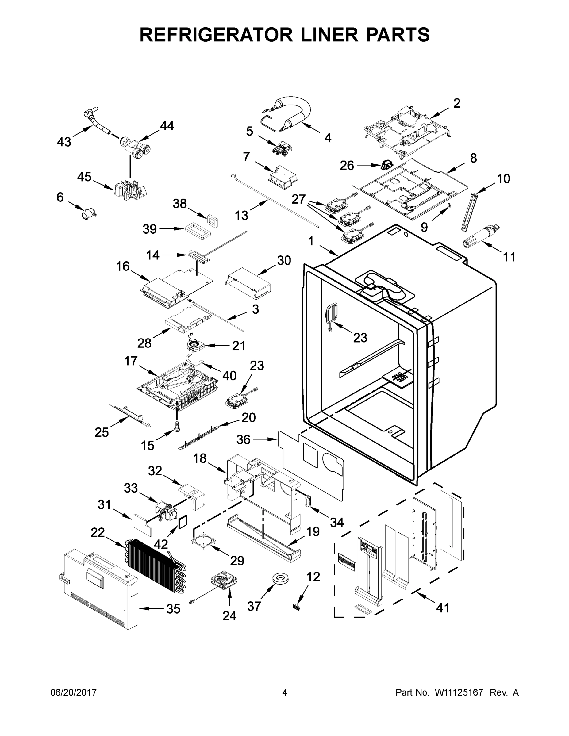 03 - REFRIGERATOR LINER PARTS