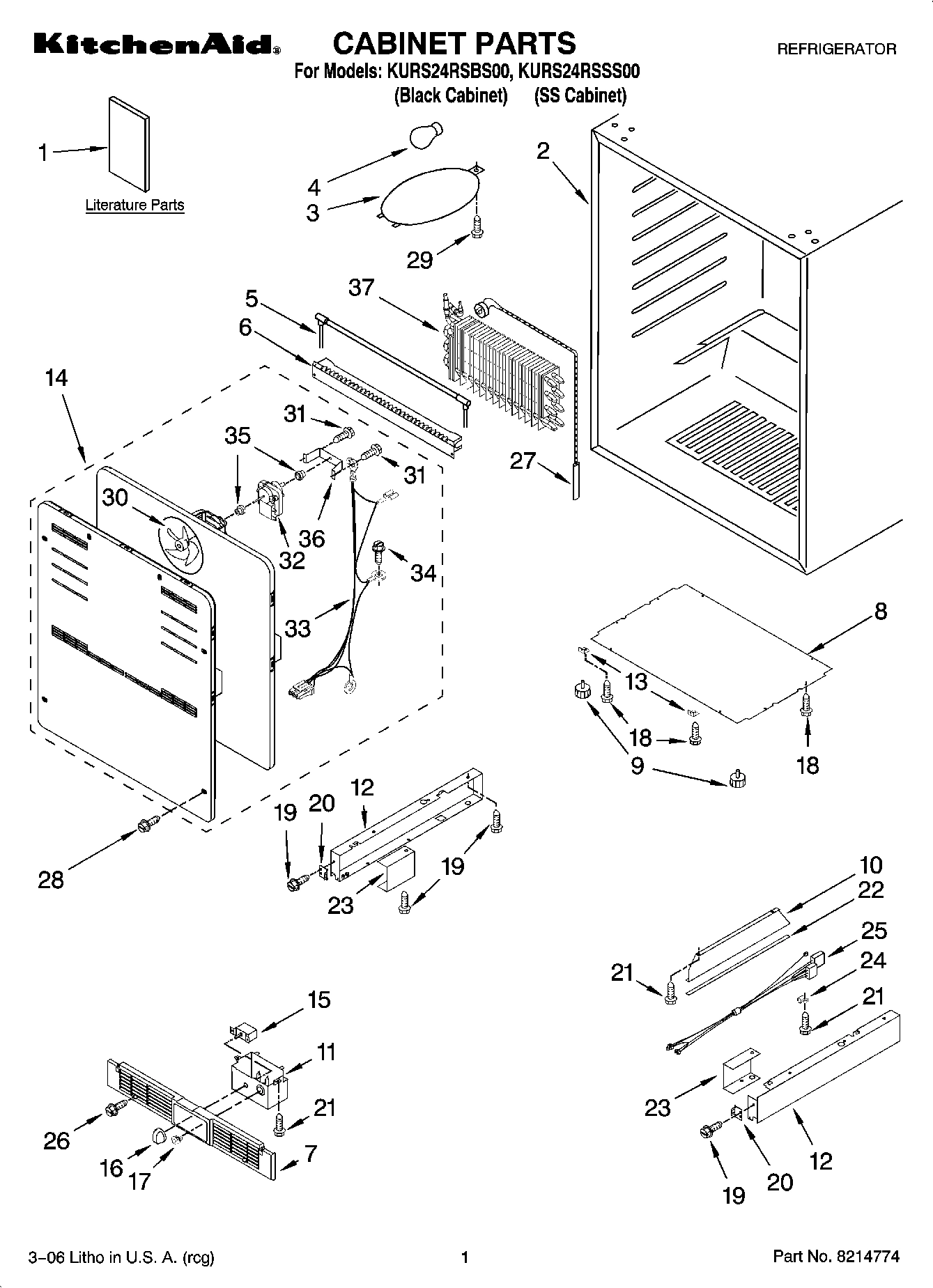 01 - CABINET PARTS