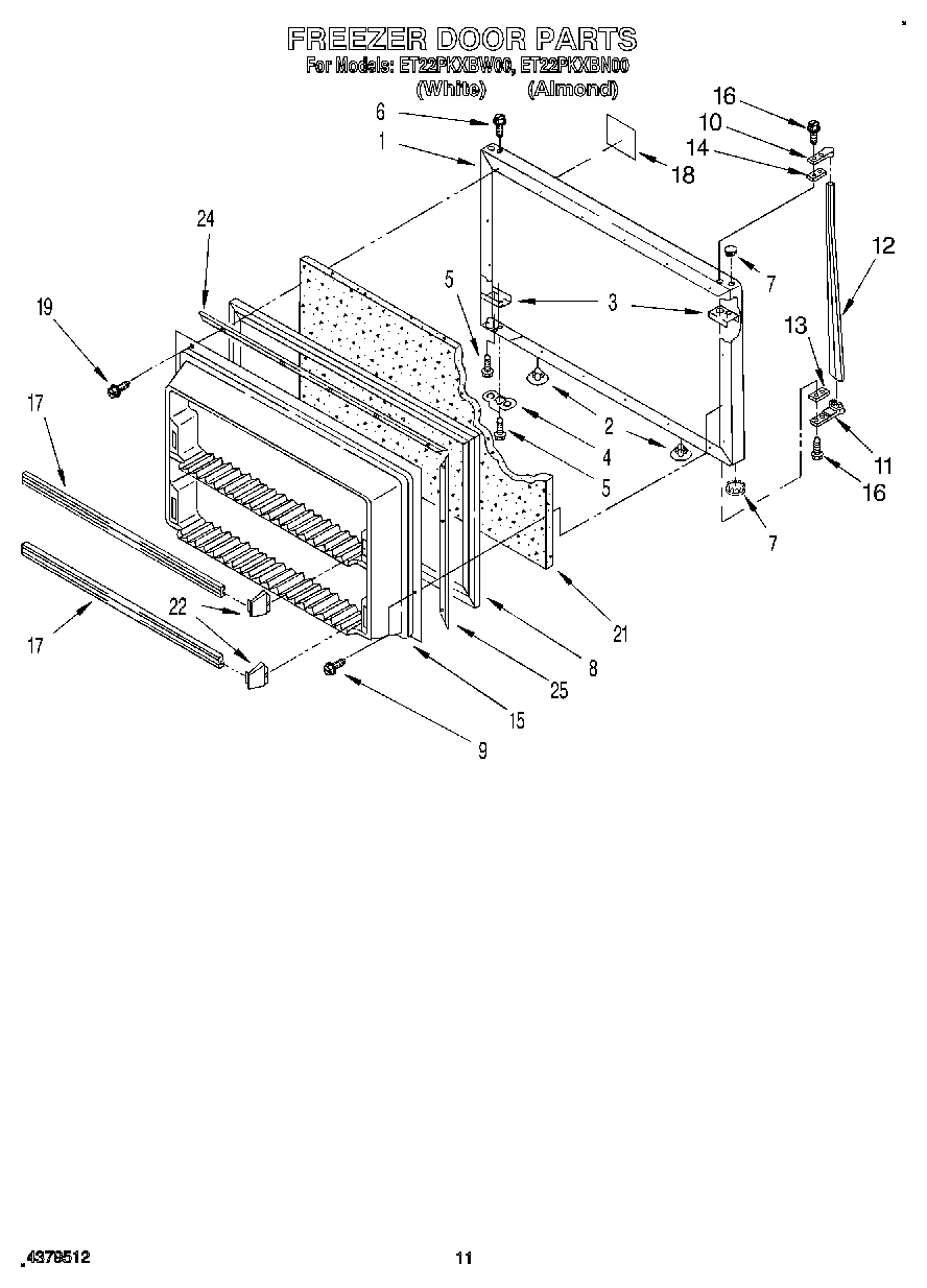 07 - FREEZER DOOR, LIT/OPTIONAL