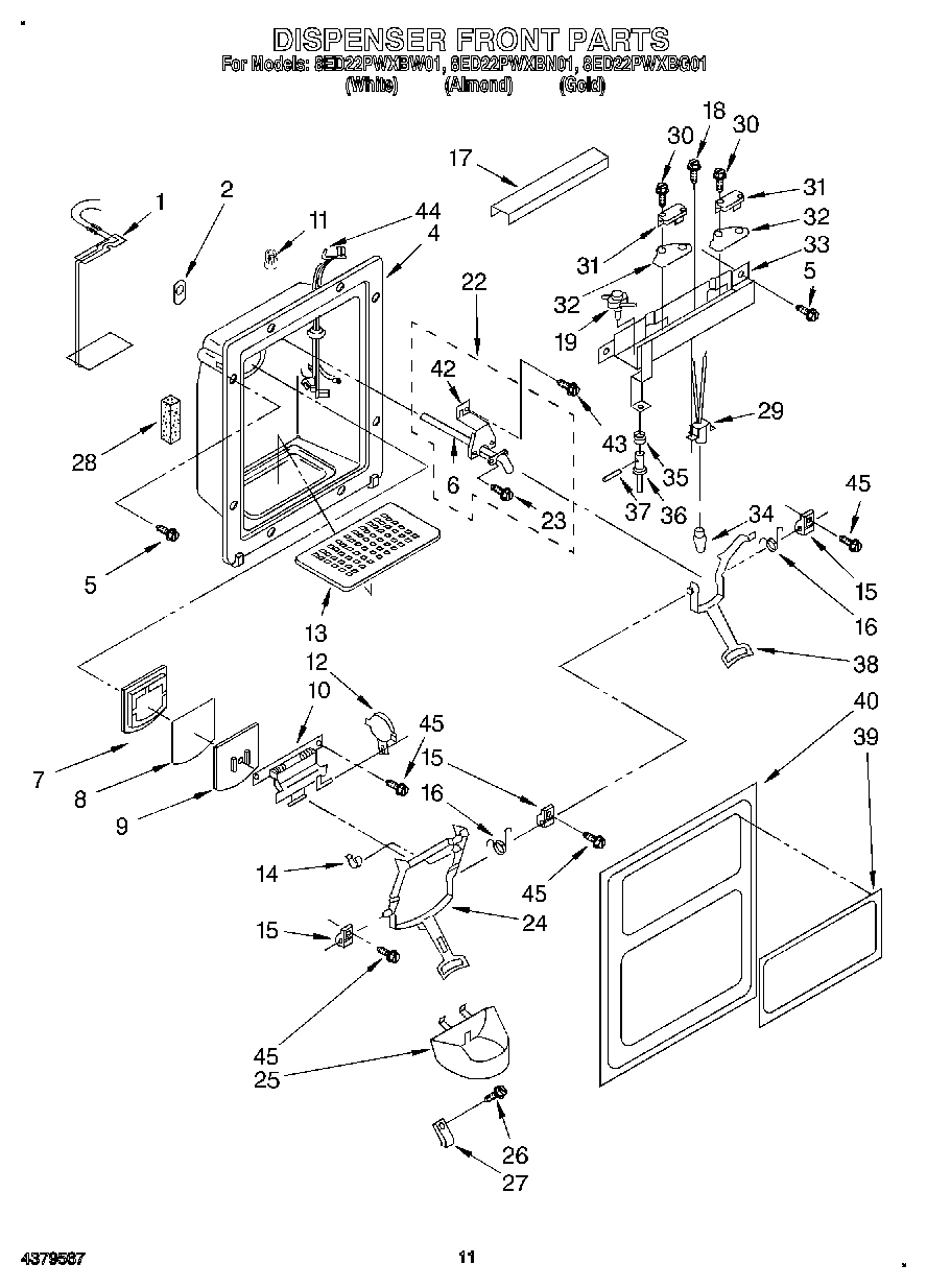 08 - DISPENSER FRONT