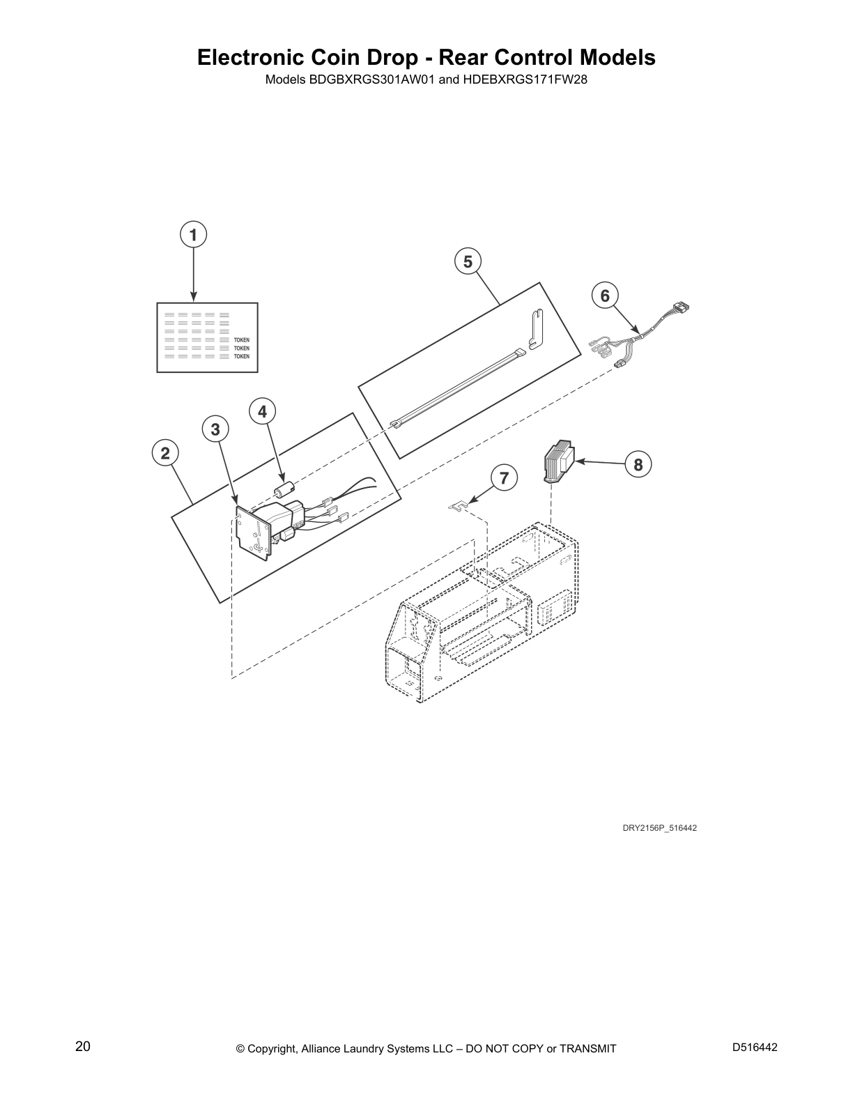 Electronic Coin Drop - Rear Control Models