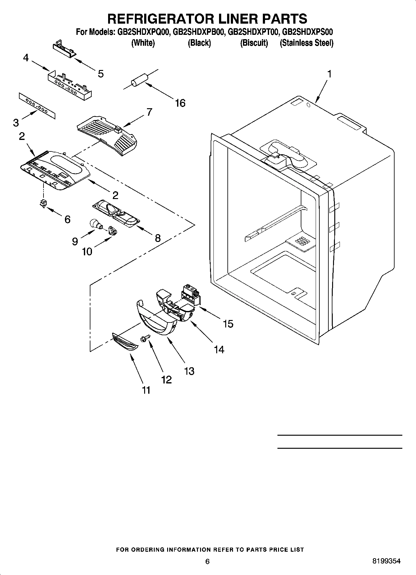 04 - REFRIGERATOR LINER PARTS