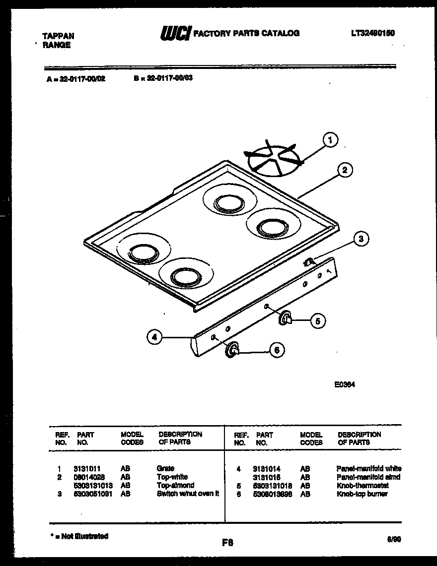 03 - COOKTOP PARTS