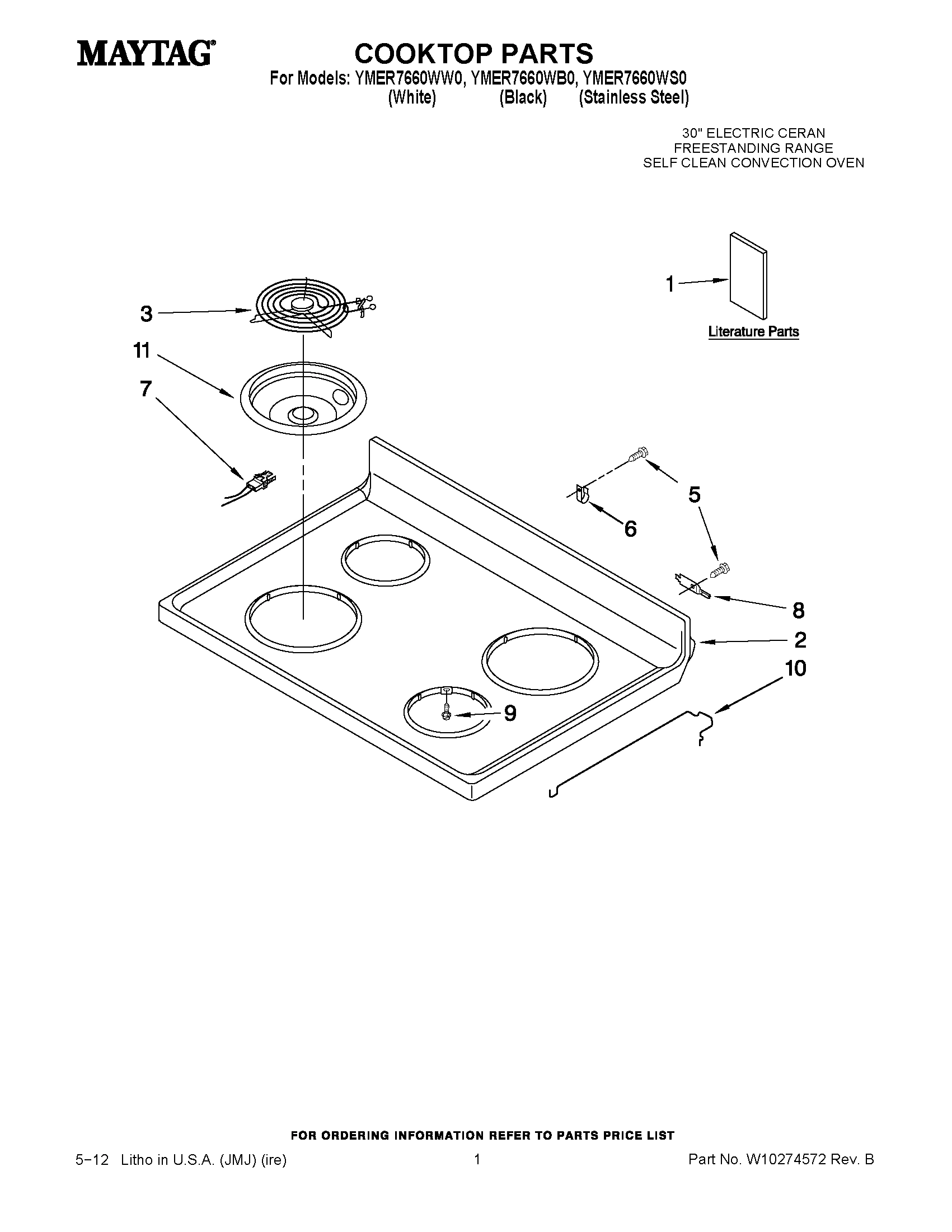 01 - COOKTOP PARTS
