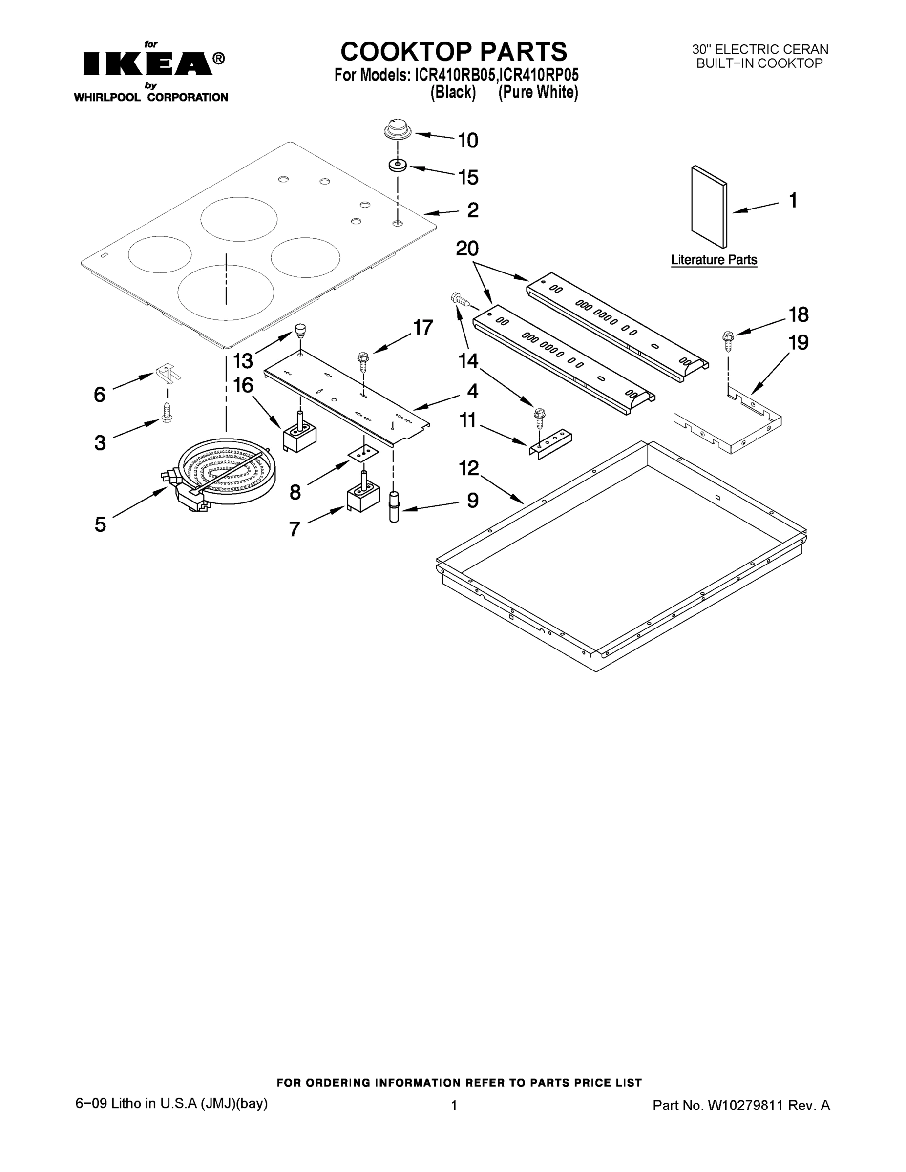 01 - COOKTOP PARTS