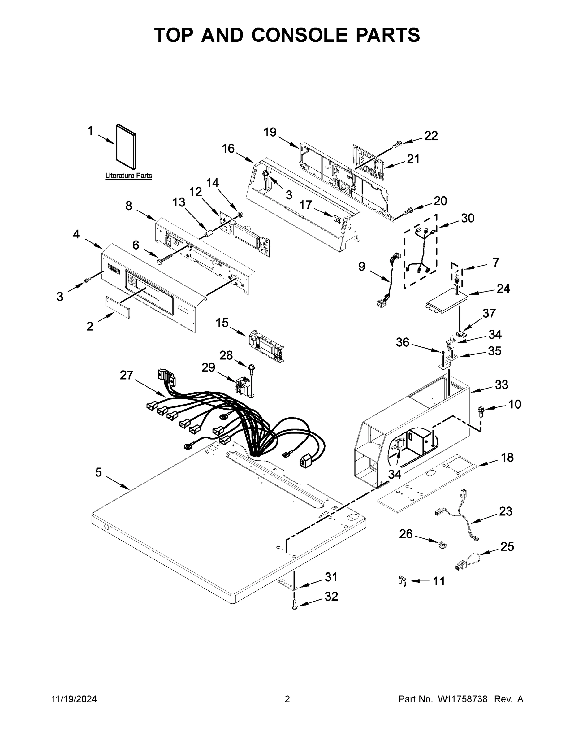 02 - TOP AND CONSOLE PARTS