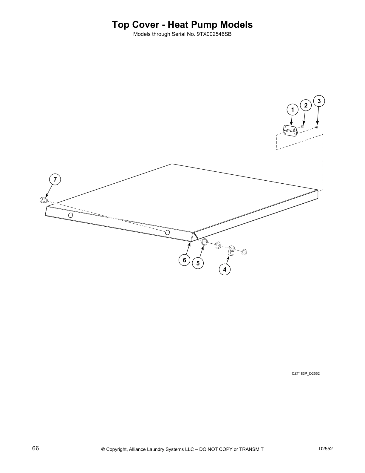 Top Cover - Heat Pump Models