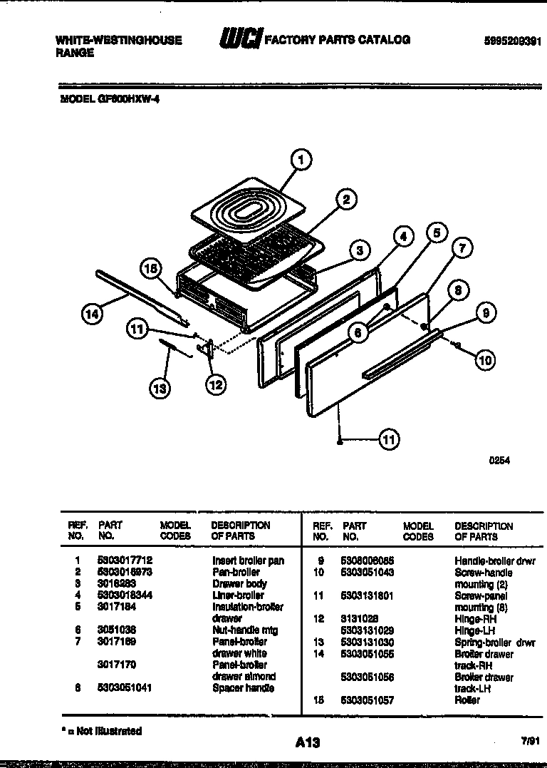 04 - BROILER DRAWER PARTS
