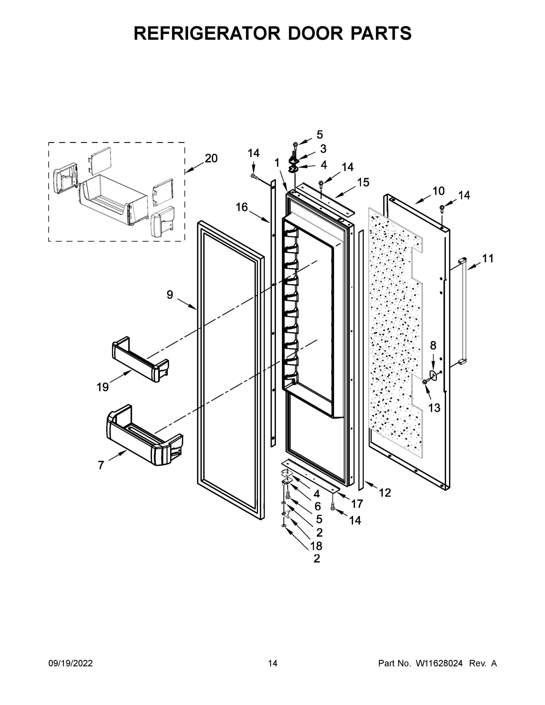 08 - REFRIGERATOR DOOR PARTS
