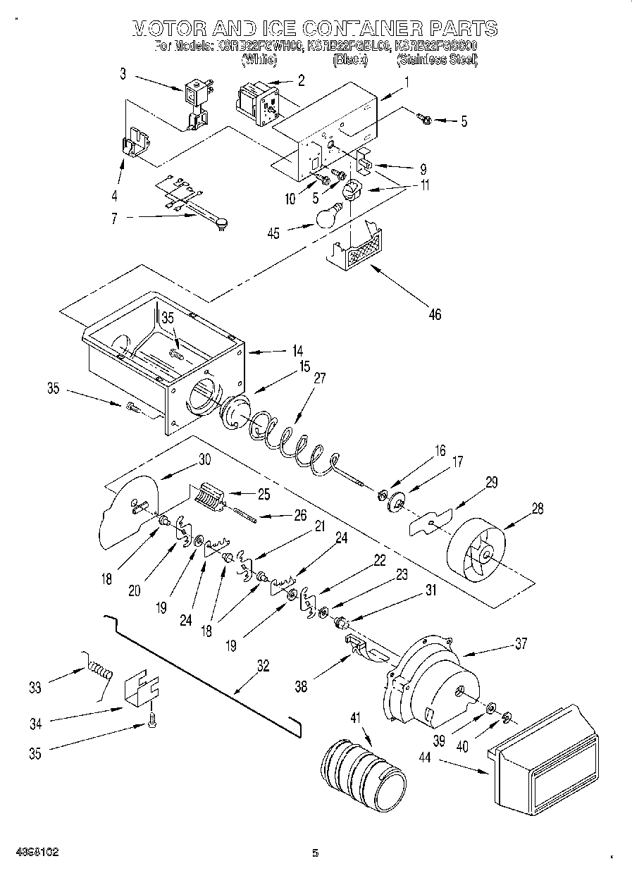 04 - MOTOR AND ICE CONTAINER